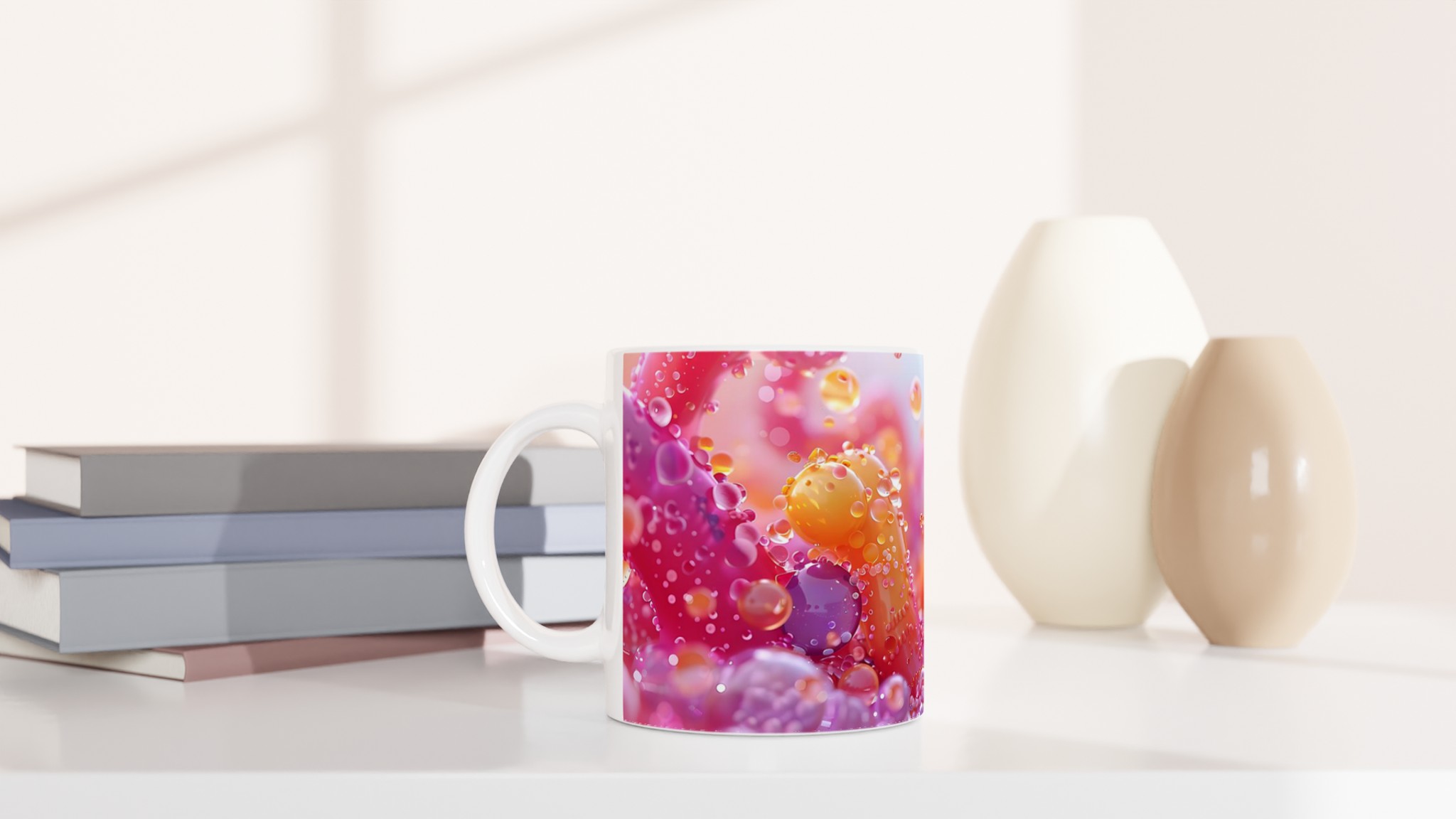 Bubblig Galax Keramikmugg - 11oz i Valfri Färg: Upplev en Explosion av Färg! 10 96cc7514-7c83-4fc8-a18b-a7955d32faf0