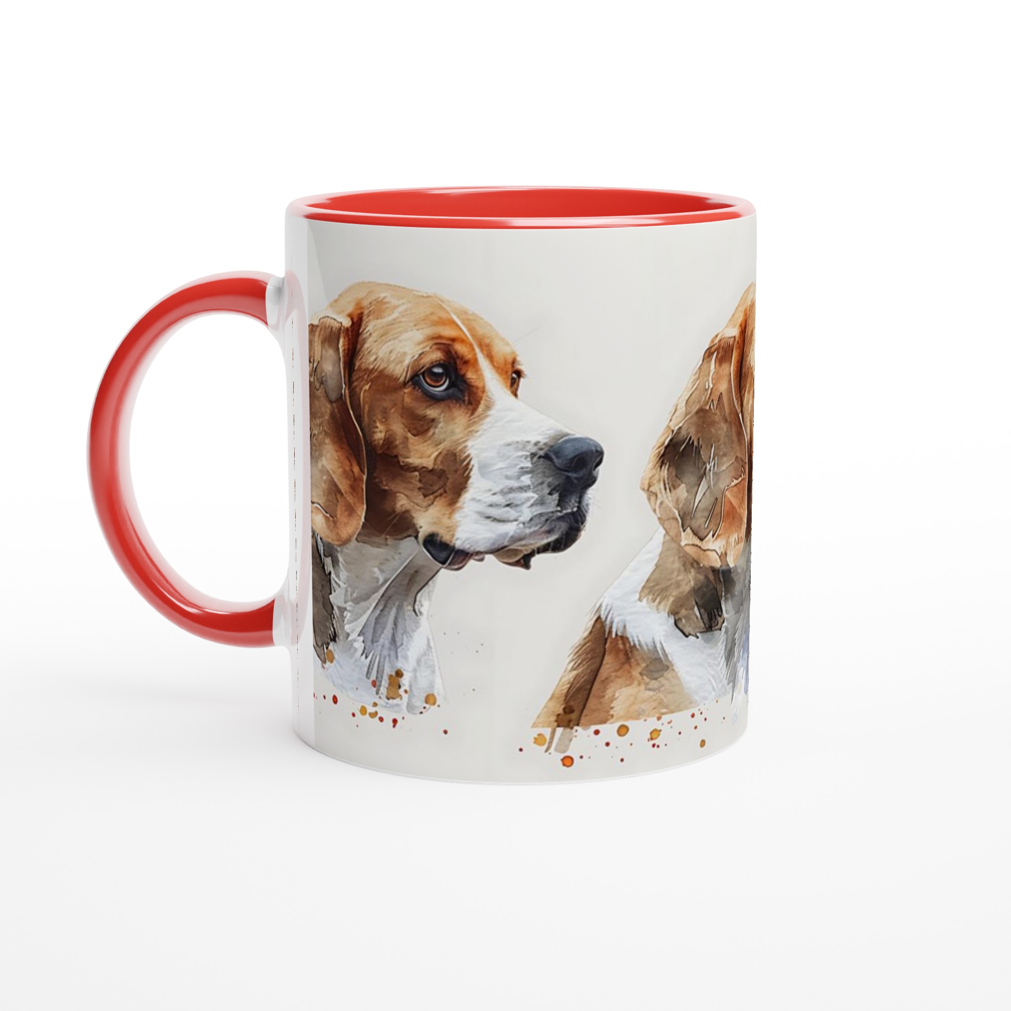 Beagle Vattenfärgsmugg – Unik 11oz Keramikmugg för Hundälskare, Välj din färg! 5 99165218-ecef-410a-8616-03158083e474
