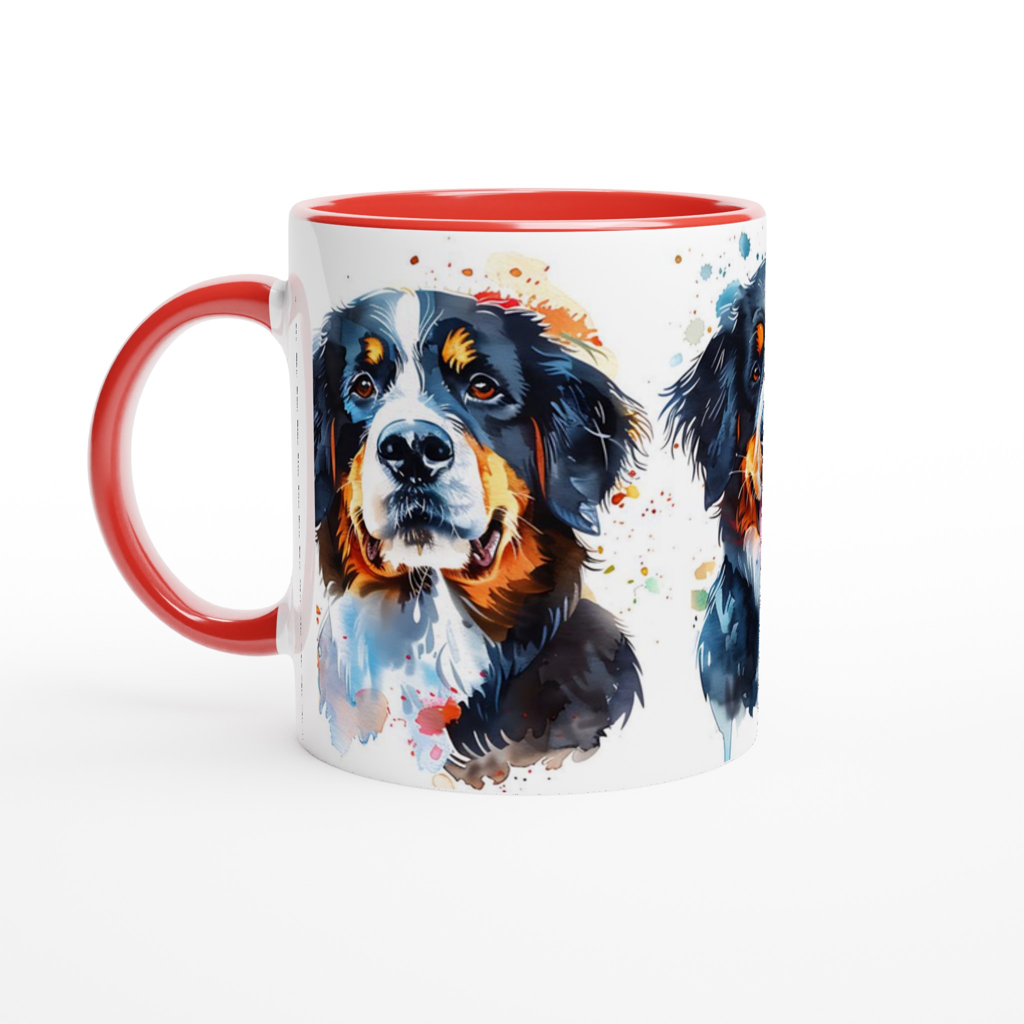 Färgstark Berner Sennenhund Mugg – Konstnärligt Akvarellporträtt i Din Valda Färg 5 9faa85f7-7623-4f2c-9489-d614c1ec82ee