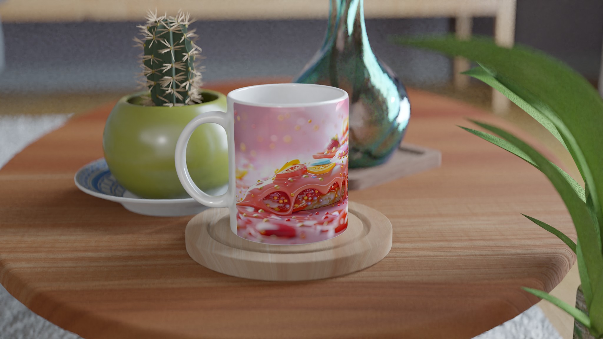 Söt Drömpizza 11oz Keramisk Mugg – Färgglad Design för Kaffeälskare 8 9ffde6d8-3903-4491-a20f-e84a3e9fc7cb