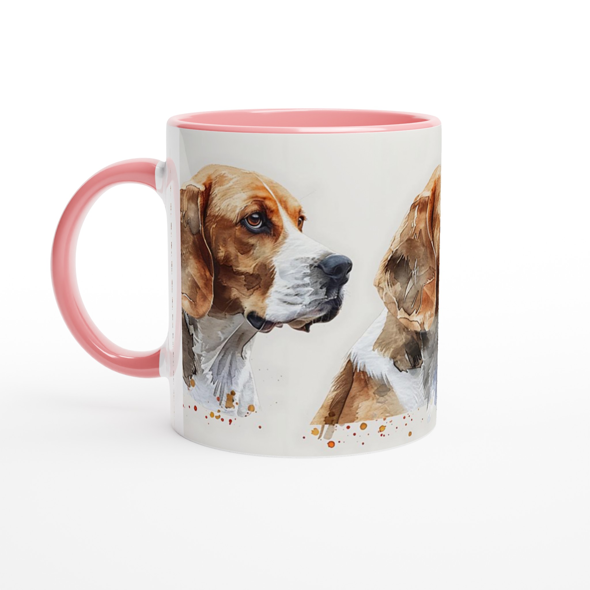 Beagle Vattenfärgsmugg – Unik 11oz Keramikmugg för Hundälskare, Välj din färg! 4 a1fc24ee-8908-462b-931f-67b4b95d17bd