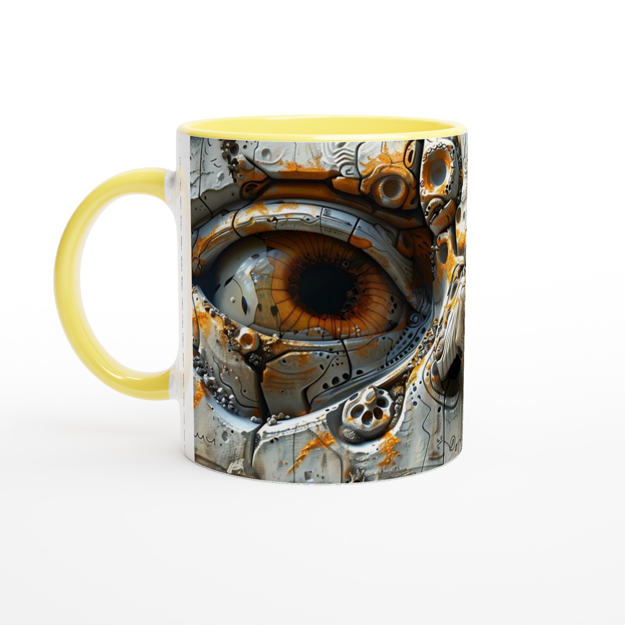 Abstrakt Cyberglyph Mugg – Unik 11 oz Keramikmugg i ditt val av 7 färger 3 a7465dd9-745f-46a4-a4bb-b663bae677f1