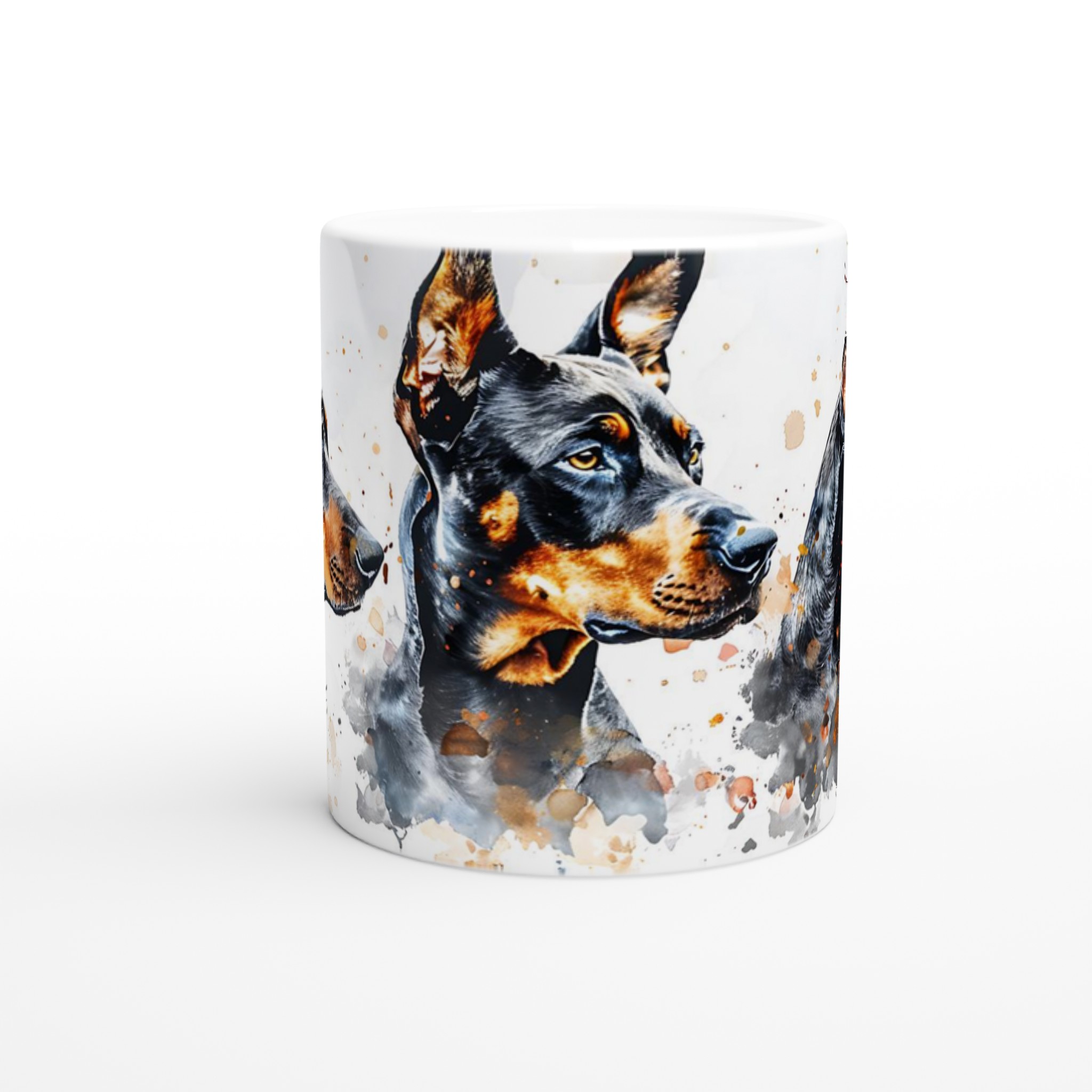 Dobermann Akvarellmugg – Konstnärlig Hundporträtt för Kaffeälskare i Valfri Färg! 8 a8005b8d-0770-4c58-bbe6-402840772b00