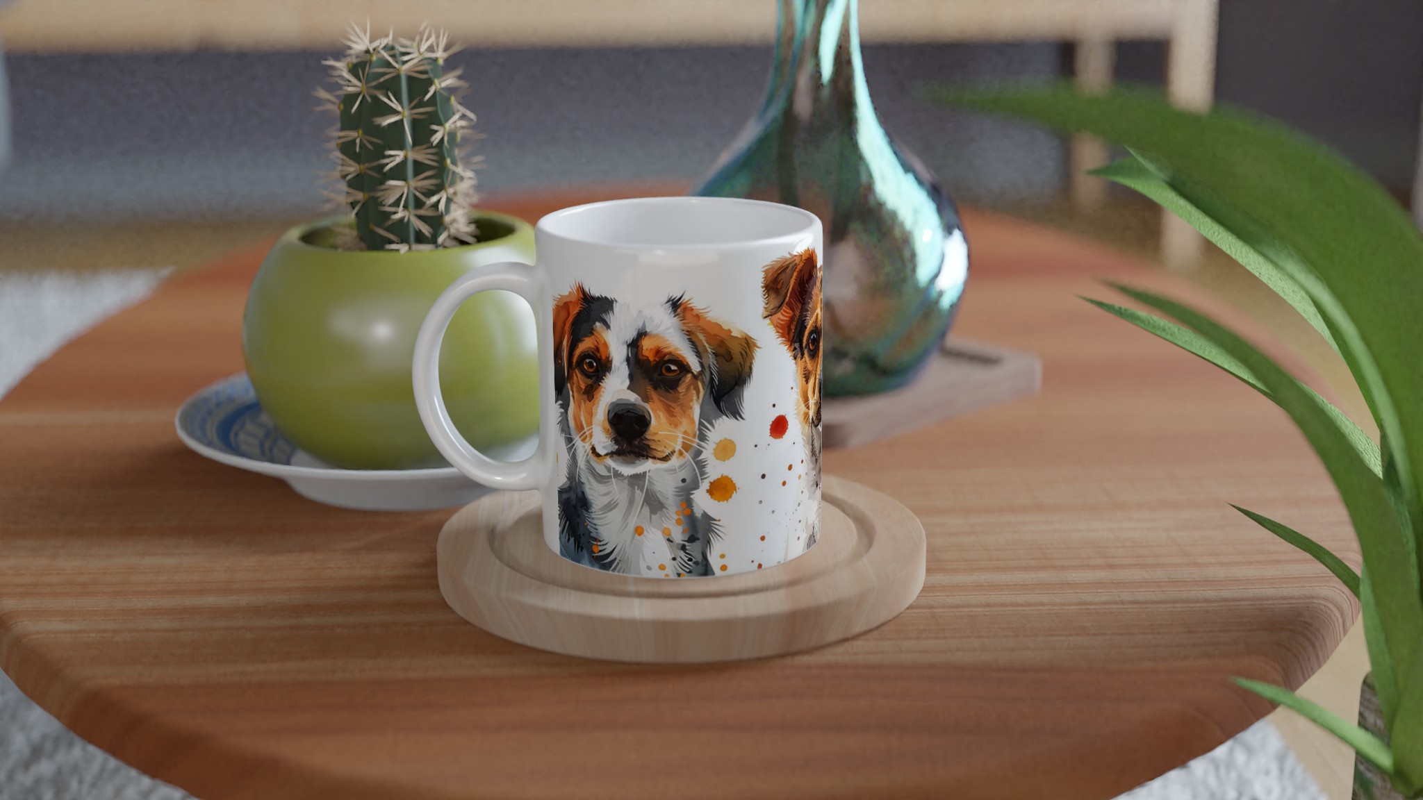 Charmiga Akvarellvalpar – 11oz Keramisk Mugg för Hundälskare, Välj Din Färg! 9 ace0944c-4422-4856-aee8-b3f486623b5c