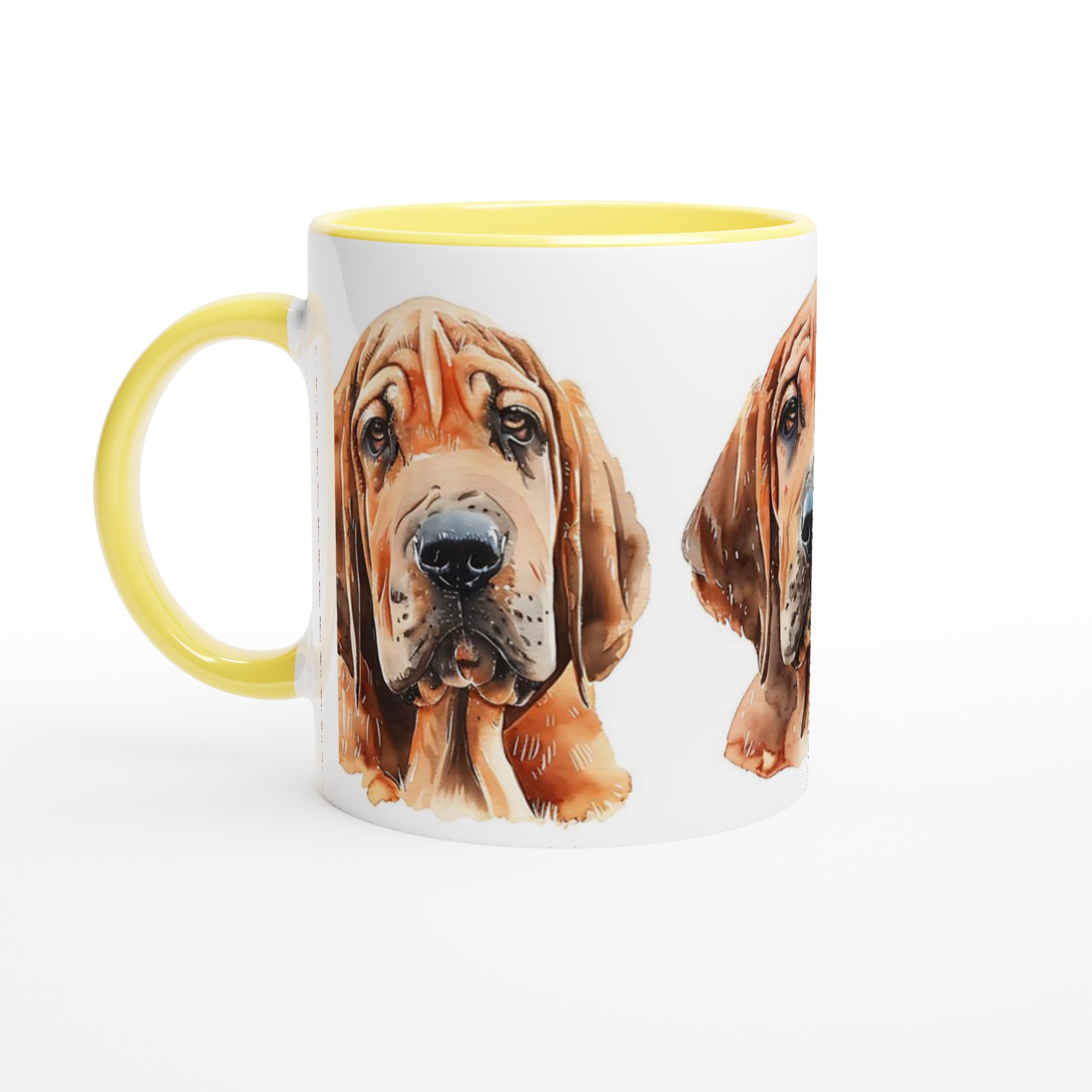 Blodhund Akvarell Mugg – Hundporträtt, Personlig Gåva, Djurälskare Kaffekopp i Flera Färger 3 adaa572f-840c-45ad-bfd6-449d4eee5c78