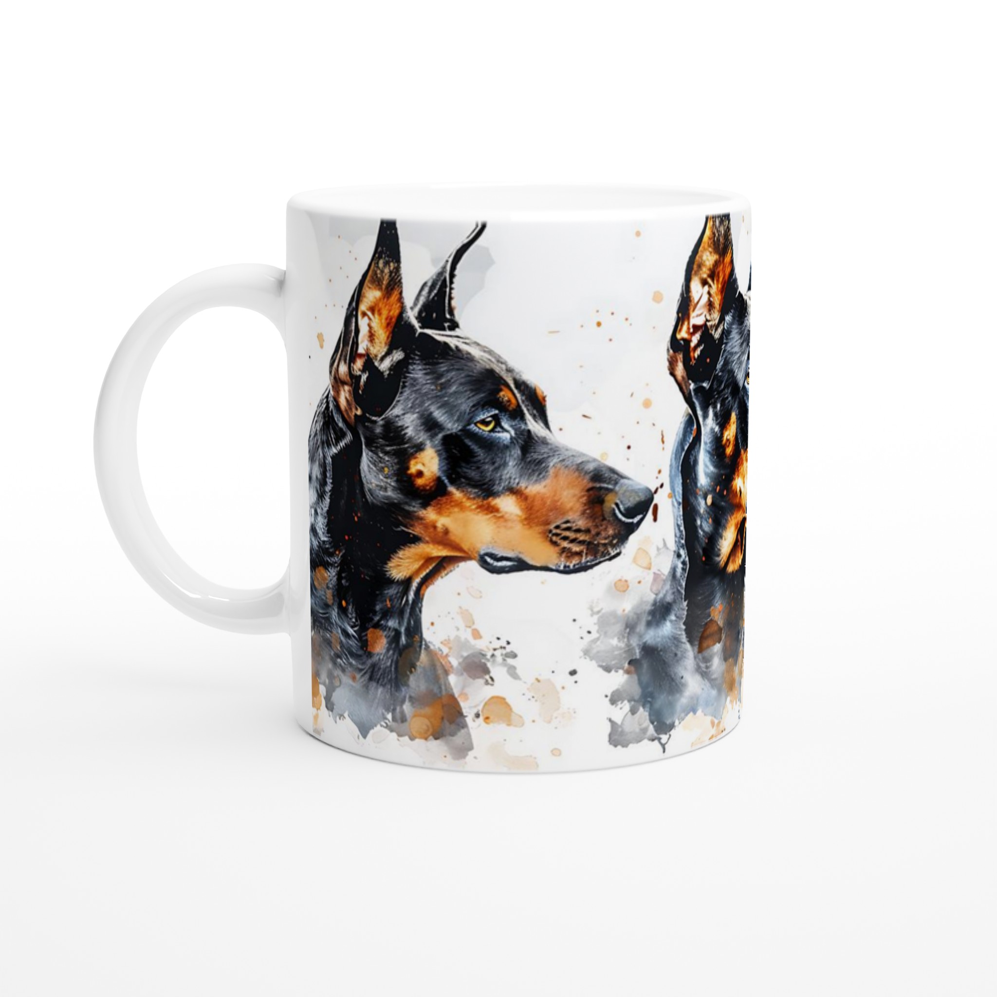 Dobermann Akvarellmugg – Konstnärlig Hundporträtt för Kaffeälskare i Valfri Färg! 1 ae4f5003-8545-4d45-a2c9-e3e366cbe507
