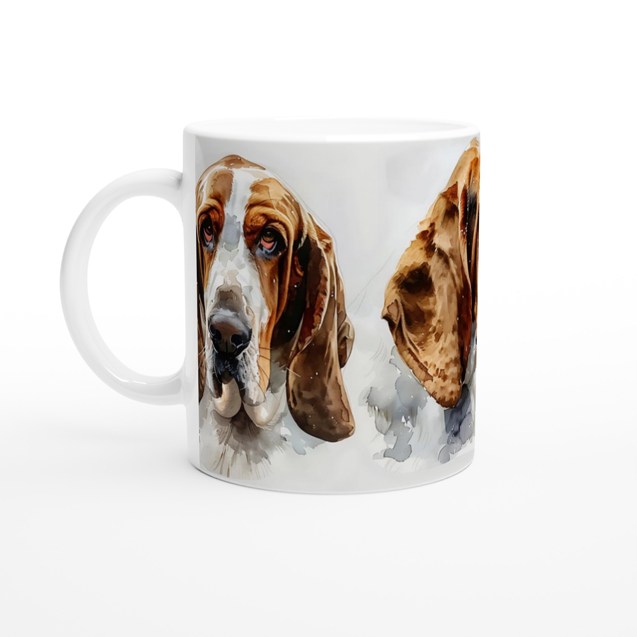 Basset Hound Konst Mugg – Vattenfärgsstil Keramikmugg i 7 Färger 1 b8ec186b-a880-46f6-8e66-6bedd93eb2c3