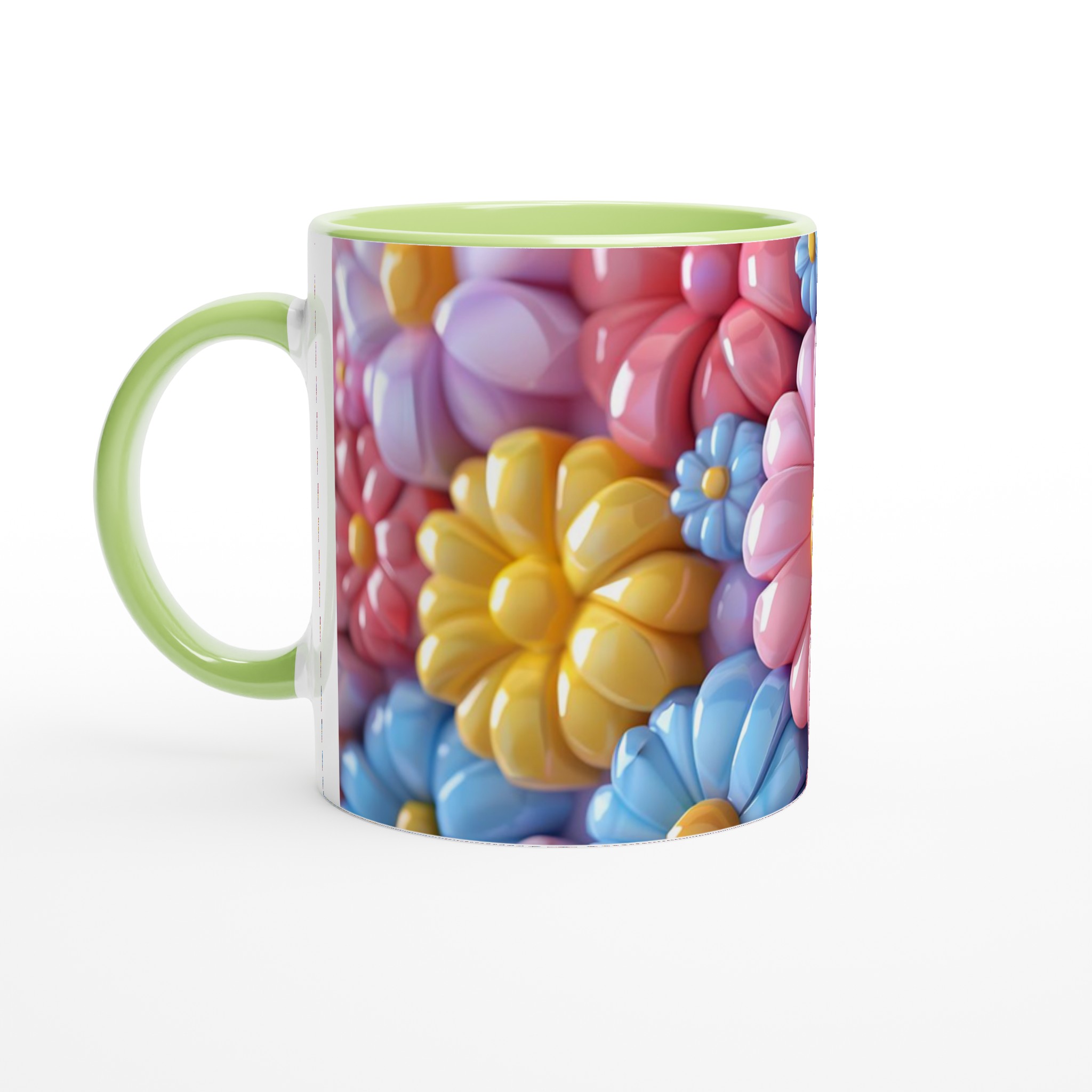 Pastel Daisy Delight 11oz Keramikmugg – Välj bland 7 Livfulla Färger 5 b9c1b7a1-5f64-44f1-b96b-517bff207f5b