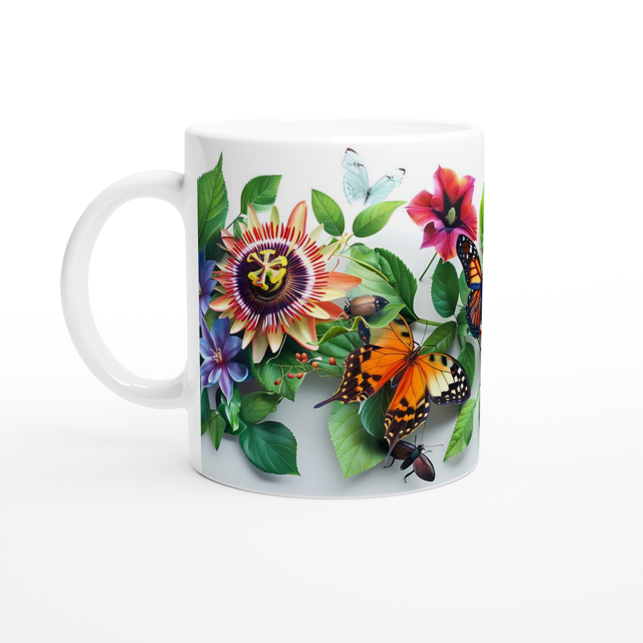 Fjärils- och Blomstermugg – Vibrerande Trädgårdsdesign på 11 oz Keramikmugg 1 c49e20f4-1eb0-4427-99bf-1a4a4cf9a1b5