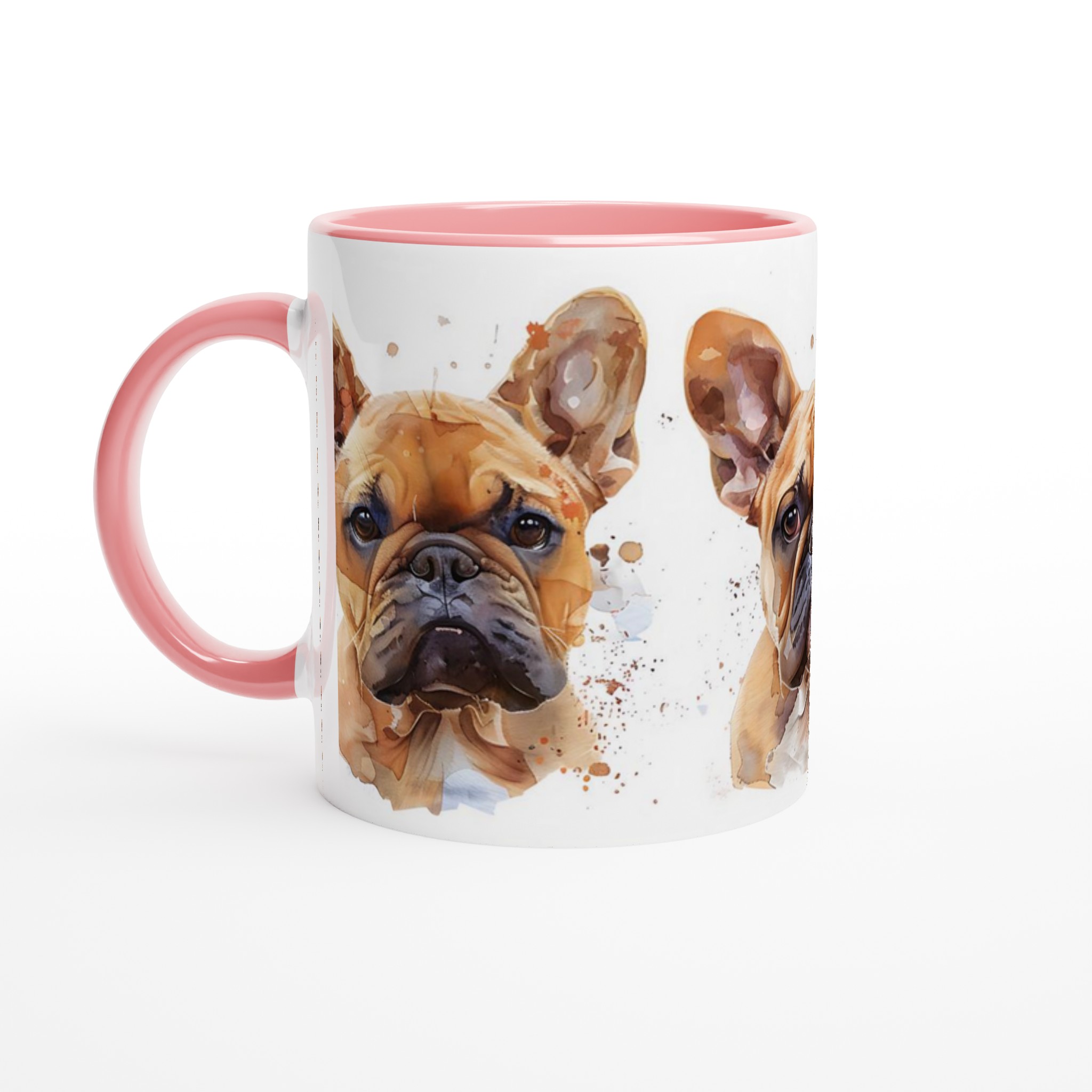 Fransk Bulldog Akvarell Mugg – Charmig & Personlig Keramik för Hundälskaren i ditt Val av Färg 4 c68b6a30-ee89-4927-bb7c-3e401742eeb2