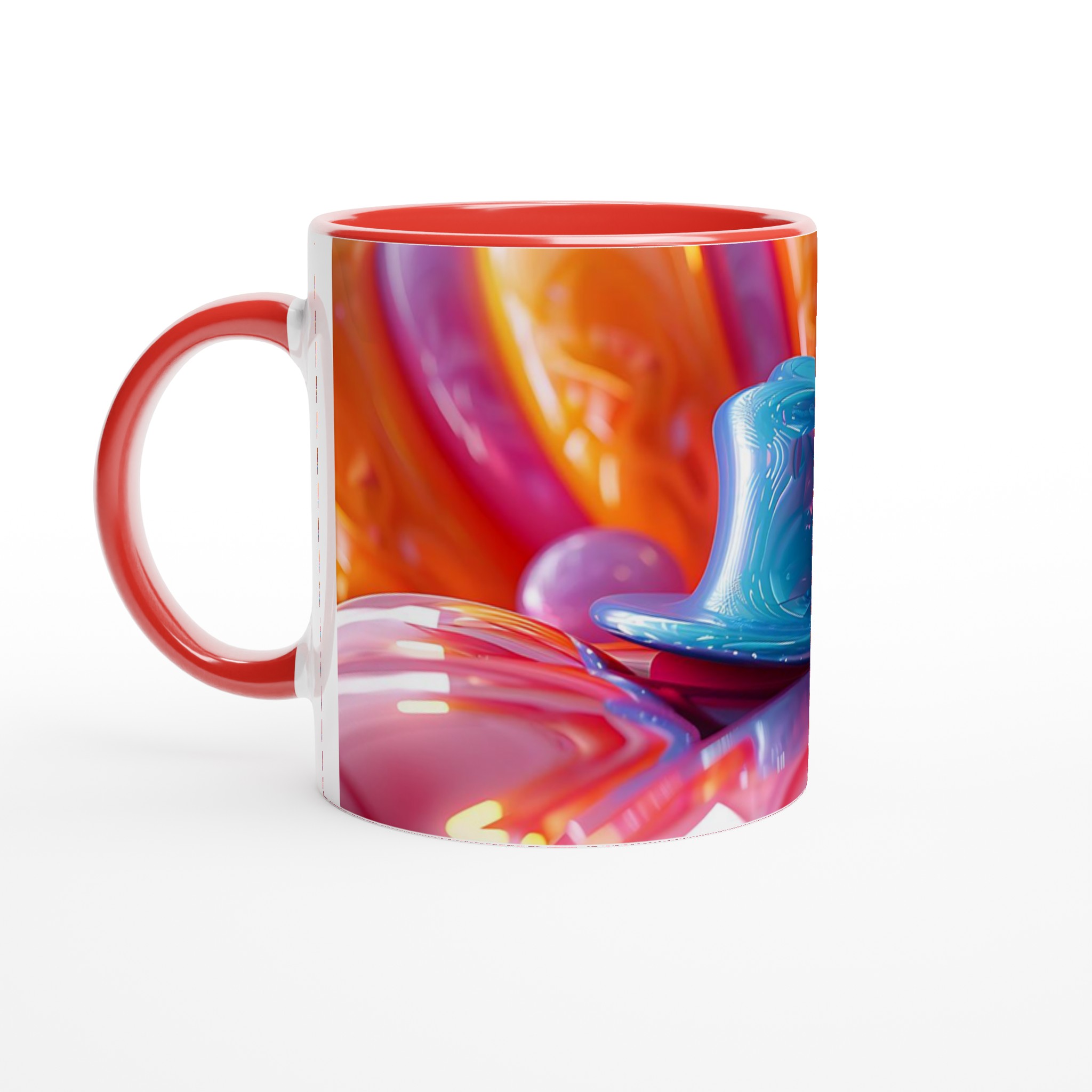 Abstrakt Målarstänk Keramikmugg – 11oz Konstfull Kaffemugg i Ditt Val av Livfulla Färger 6 cb65c269-45b7-4997-b679-ca725619ec3f