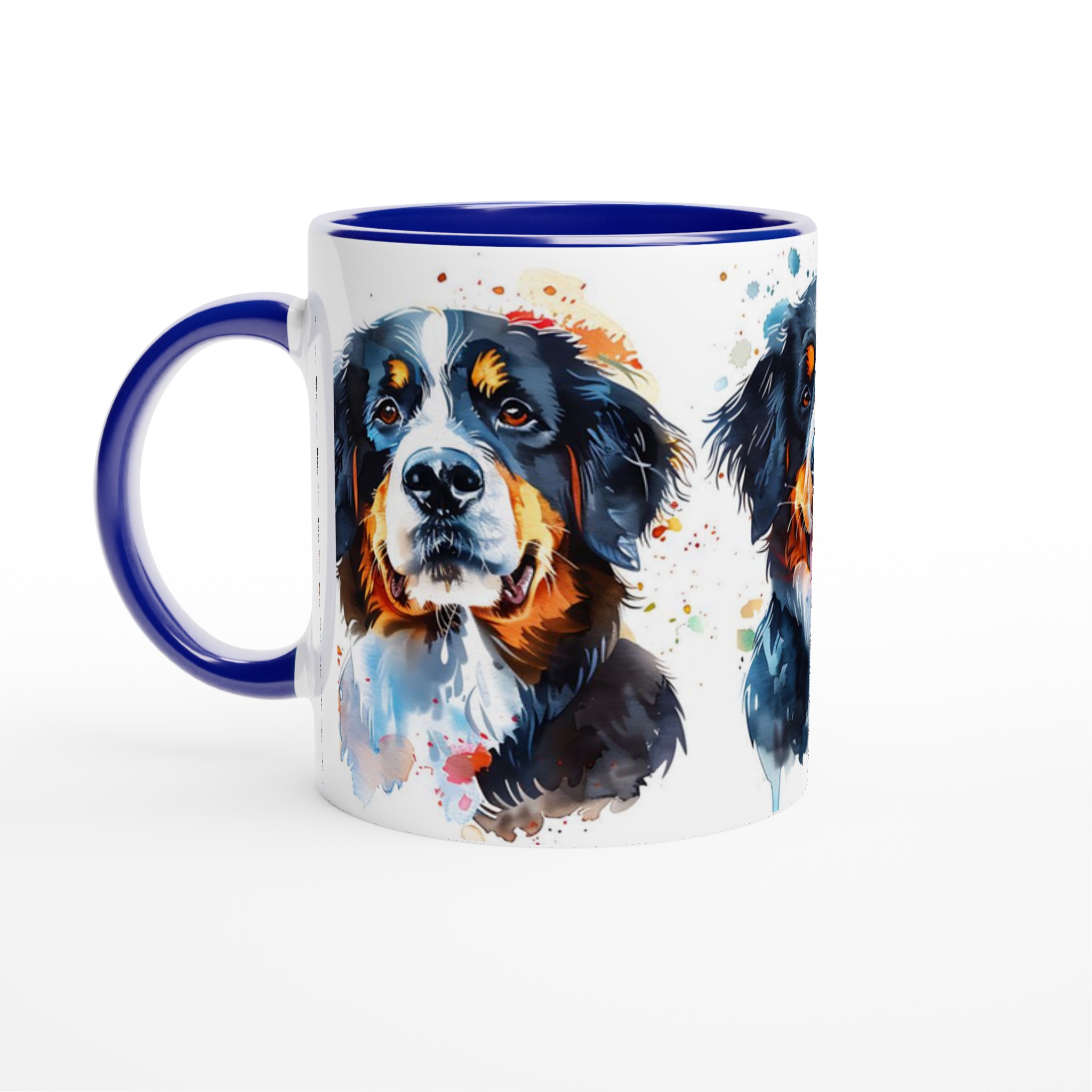 Färgstark Berner Sennenhund Mugg – Konstnärligt Akvarellporträtt i Din Valda Färg 7 d28b4293-80a0-425f-8cd8-b9f76a84a3e0