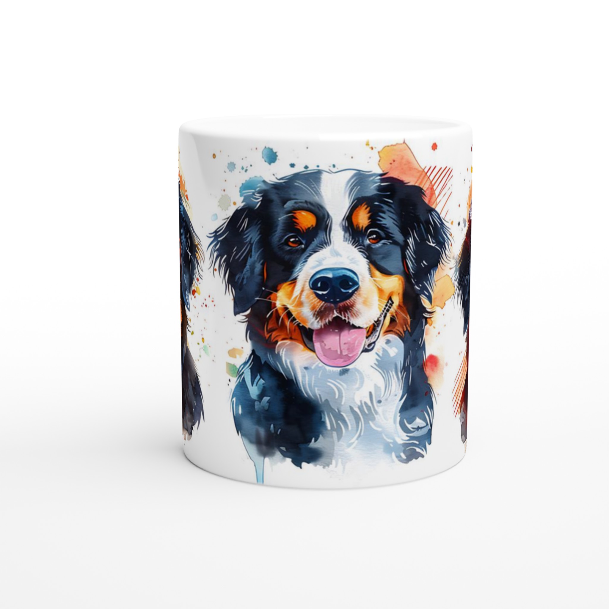 Färgstark Berner Sennenhund Mugg – Konstnärligt Akvarellporträtt i Din Valda Färg 8 d8cc4101-a7c1-4c85-aed5-7eee8eb853e9