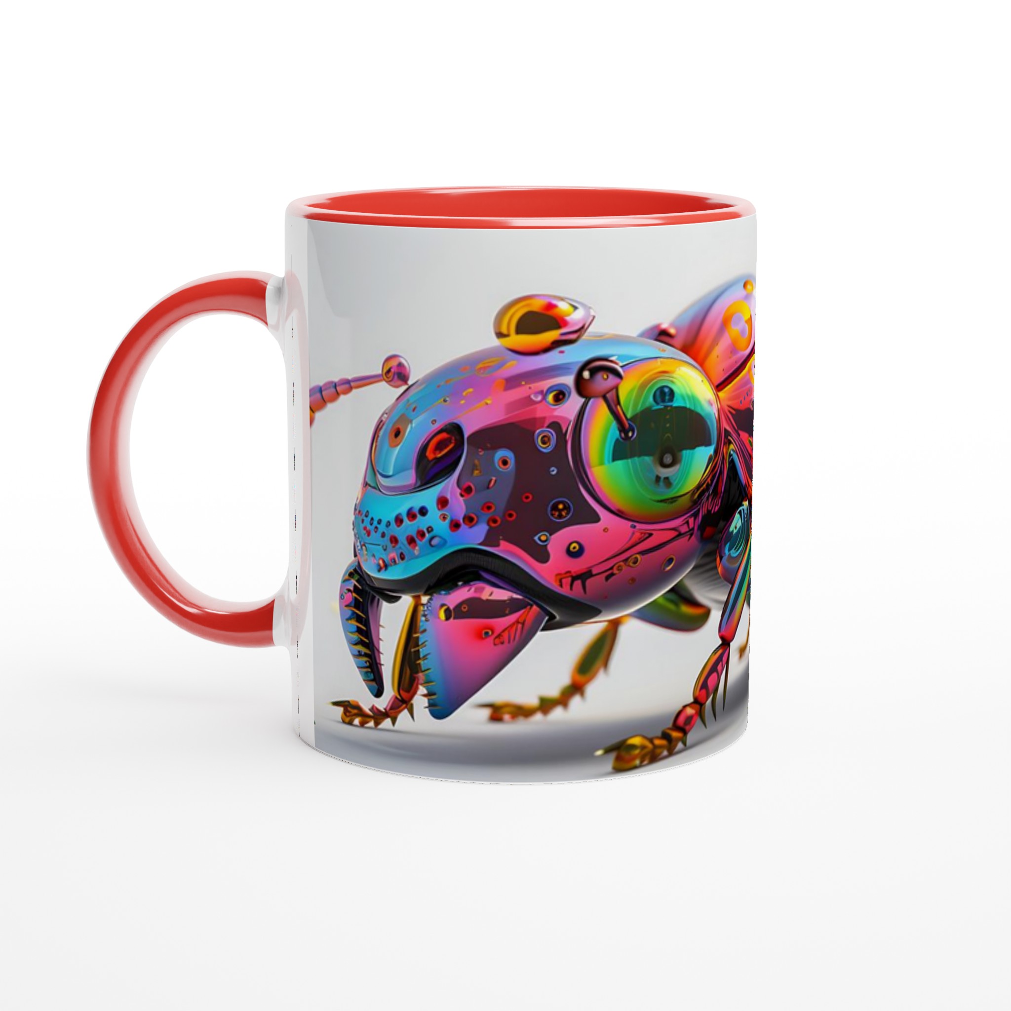 Psykedelisk Skalbagge – 11oz Keramisk Mugg med Vibrerande Färgspel i Ditt Val av Keramikfärg 6 da4a9260-9a2b-4773-a989-a2f44a112320