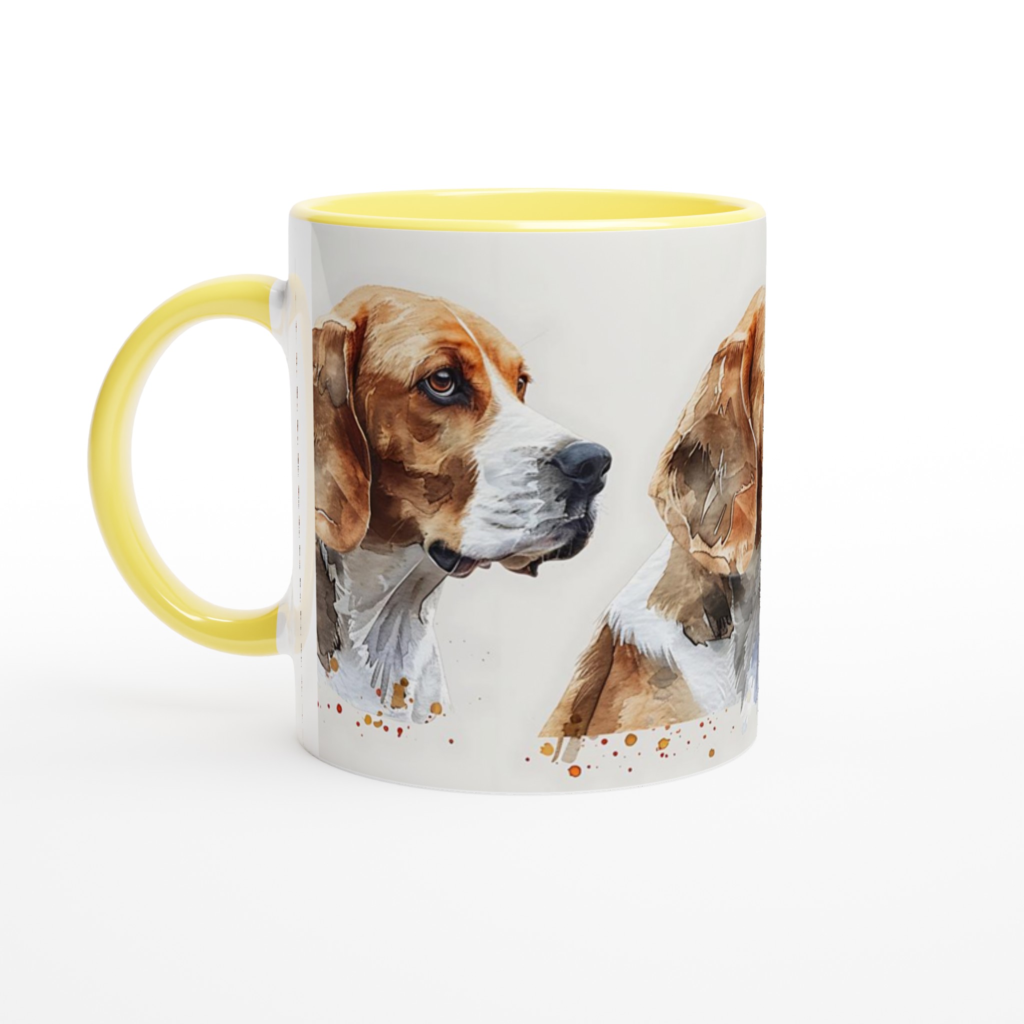 Beagle Vattenfärgsmugg – Unik 11oz Keramikmugg för Hundälskare, Välj din färg! 3 dac5c1ca-628d-4f9c-a71f-44869f58a4fc