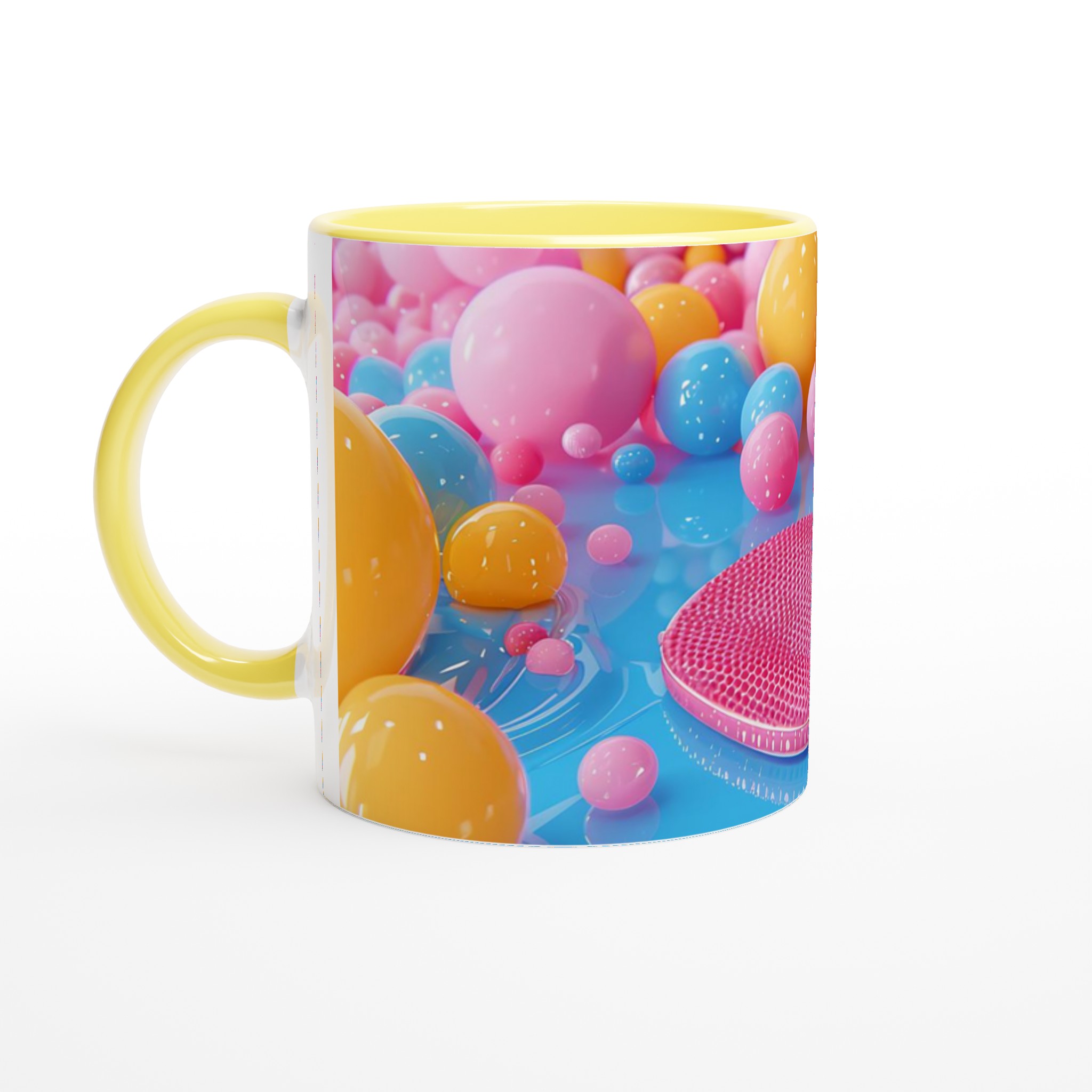 Pastell Pop Art Kaffemugg – 11oz Keramikmugg i Valfri Färg, Diskmaskin- & Mikrovågsugnssäker 5 db9e1e1d-b529-4617-93a8-fe8431a9d7e1