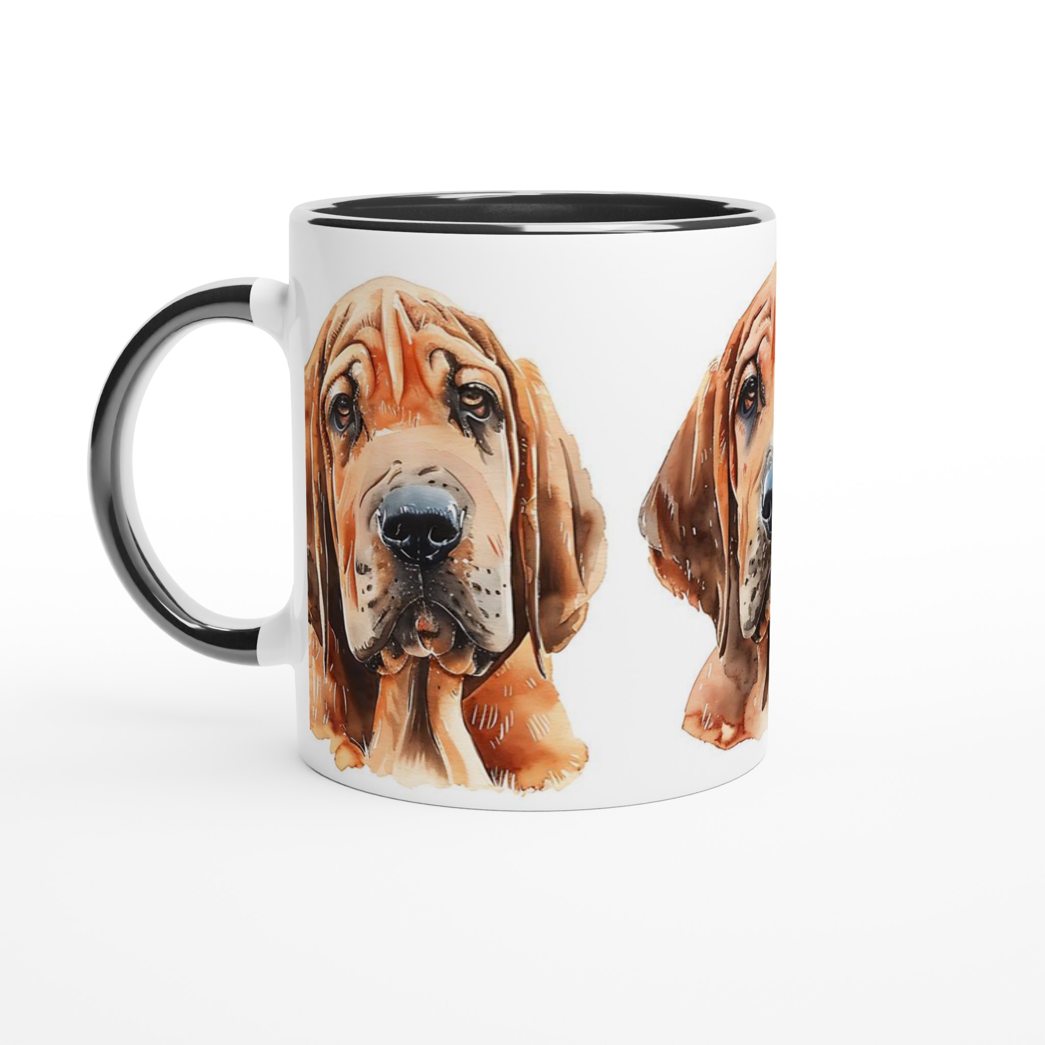 Blodhund Akvarell Mugg – Hundporträtt, Personlig Gåva, Djurälskare Kaffekopp i Flera Färger 2 dbbd1384-ff89-4887-b196-e6f2992523a7