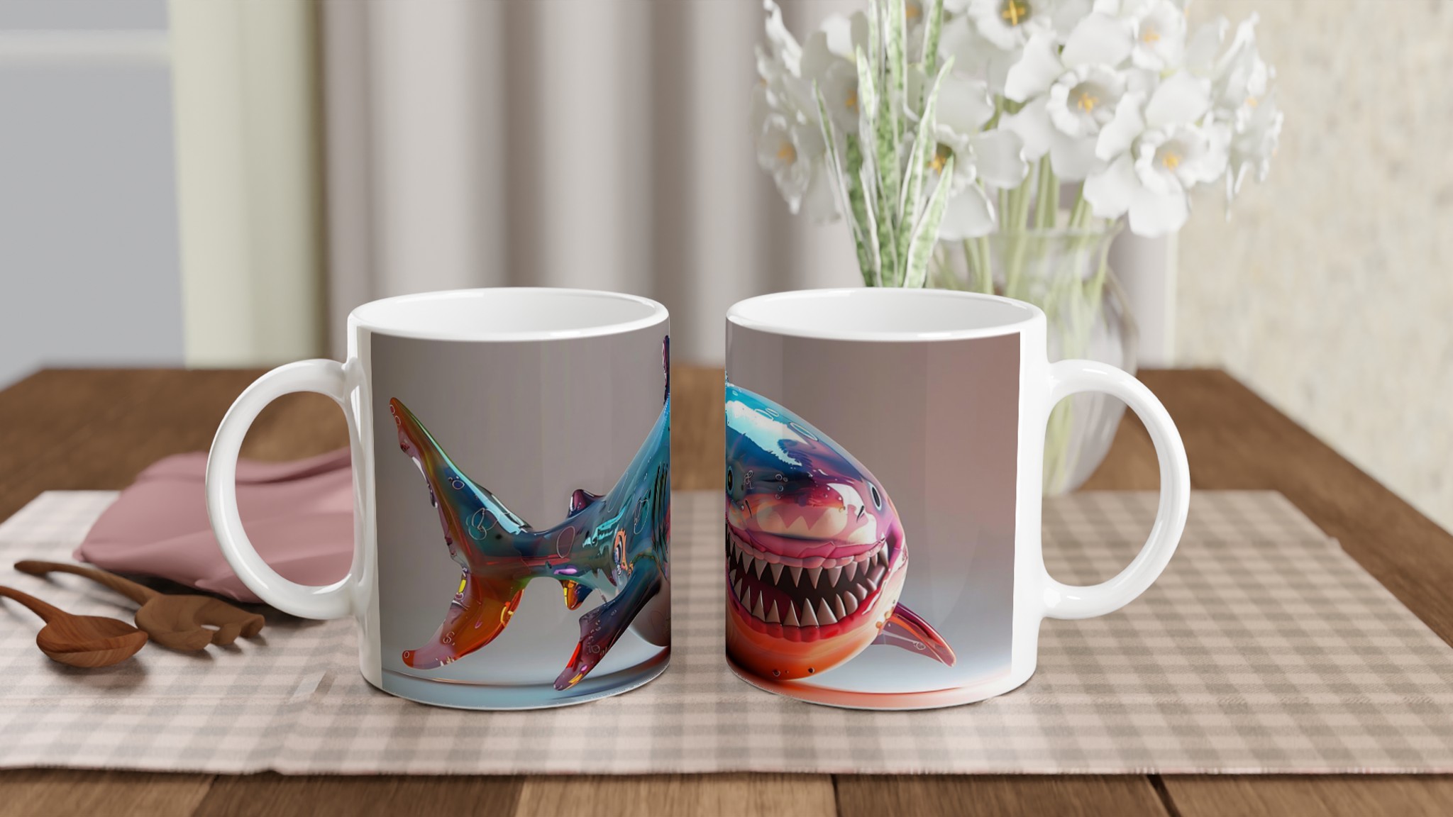 Neon Shark Attack 11oz Keramikmugg – Färgglad Design för Havsälskare 9 dd83fbff-7802-4381-b4da-6001ba33962f