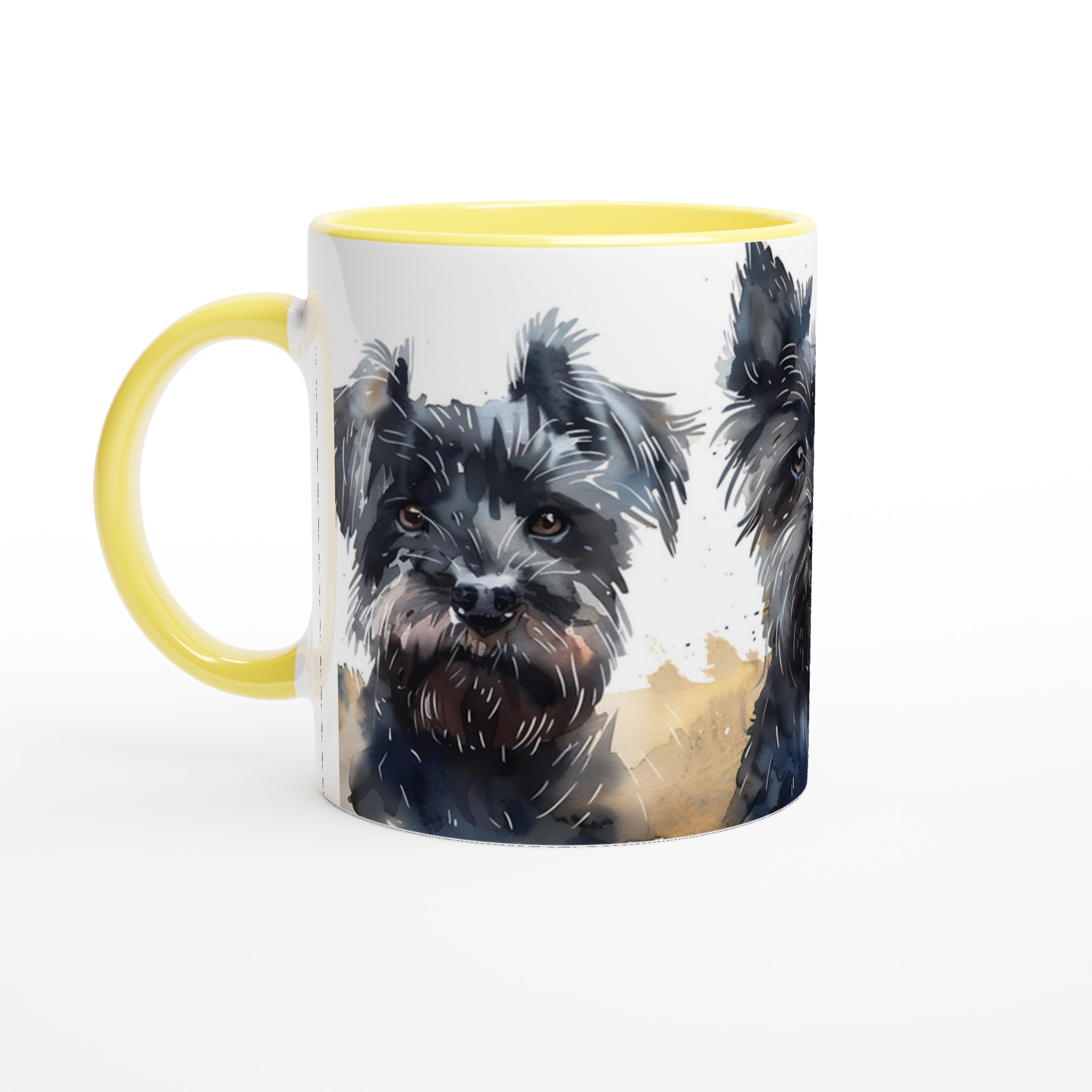 Terrier Triumvirate Akvarellmugg – Handmålad Hundkonst för kaffeälskare i sju färger 3 e707bbe7-7068-4c14-aff9-8b6261ecf230