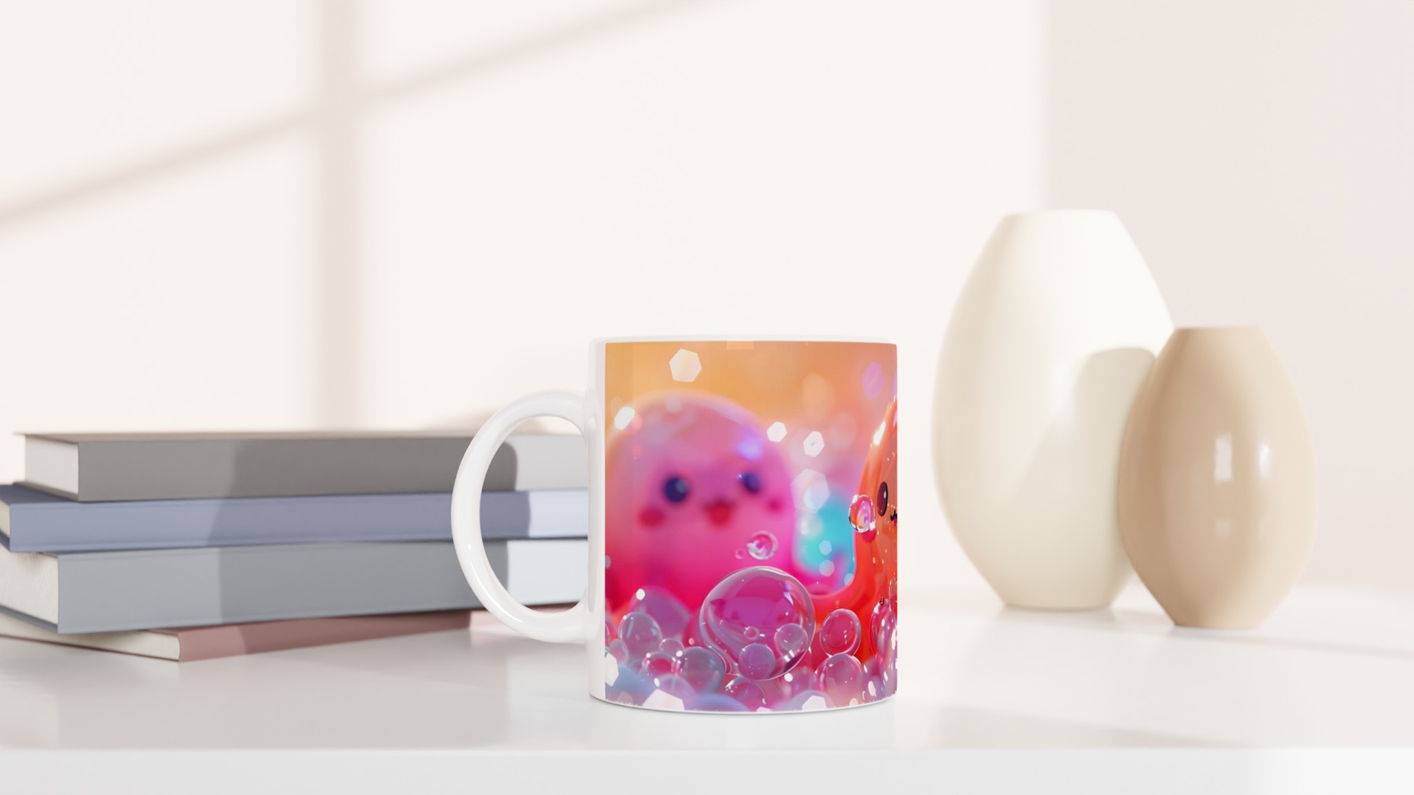 Söt Bubble Tea-inspirerad 11 oz keramisk mugg – Välj din glada färg! 10 e7e9dd10-4b37-4dfd-874e-48c16ca901f1