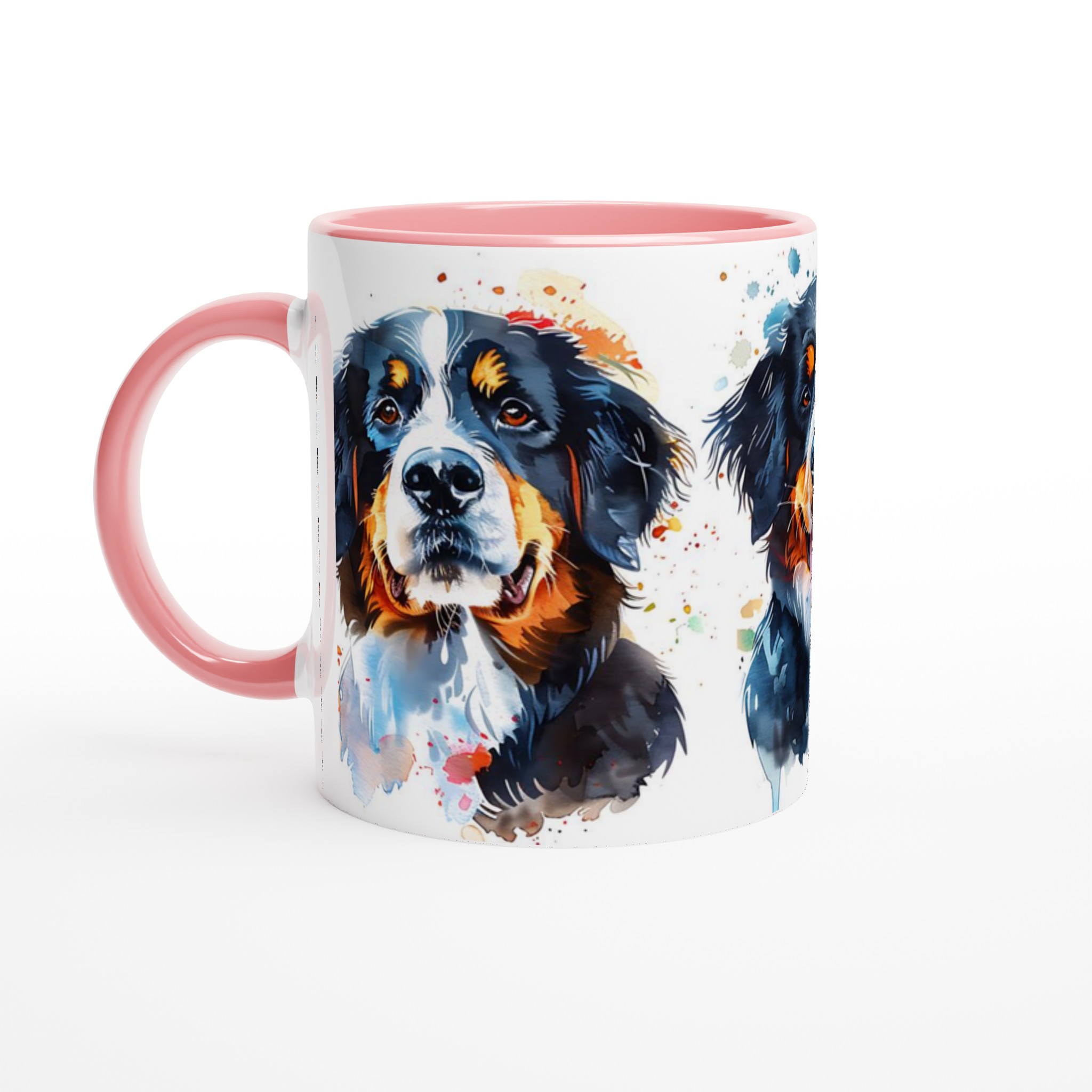 Färgstark Berner Sennenhund Mugg – Konstnärligt Akvarellporträtt i Din Valda Färg 4 e8c11eb4-07a7-4954-ad53-0a15704b58b4