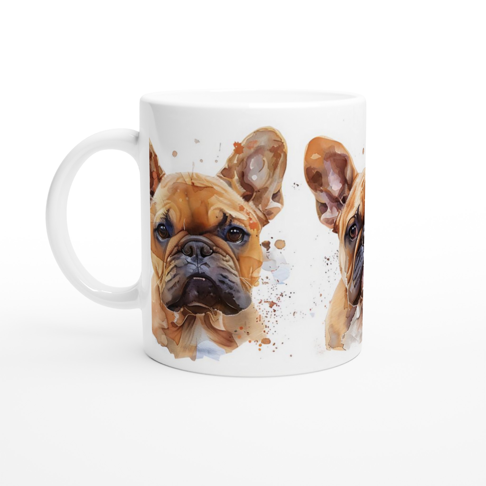 Fransk Bulldog Akvarell Mugg – Charmig & Personlig Keramik för Hundälskaren i ditt Val av Färg 1 ec74e715-fe3a-41fa-b97a-5631758e4390
