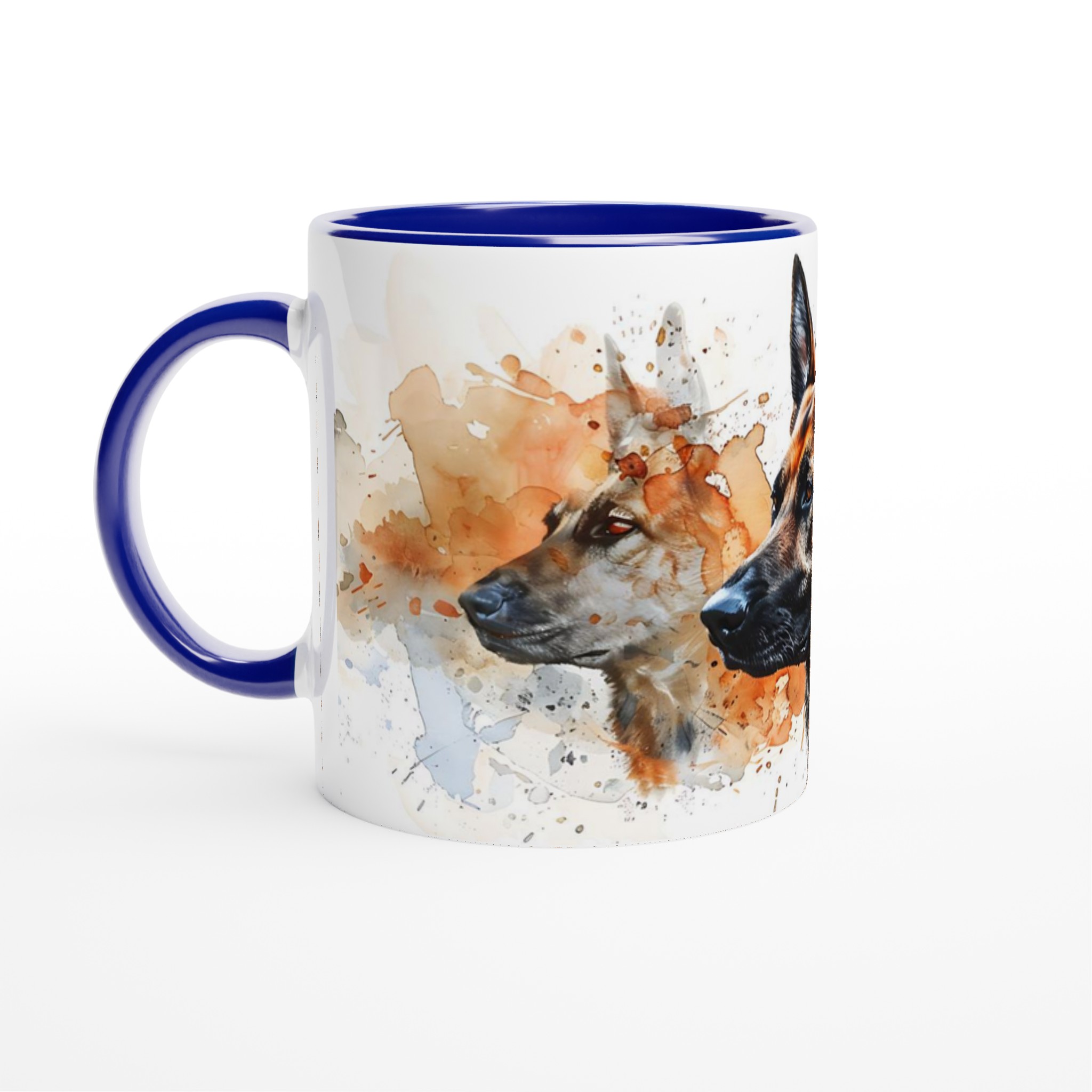 Vacker Schäfer Akvarell Mugg – 11 oz Keramikmugg i ditt val av sju färger 7 f3b57353-fec0-49a6-8102-9e10f4252d0e