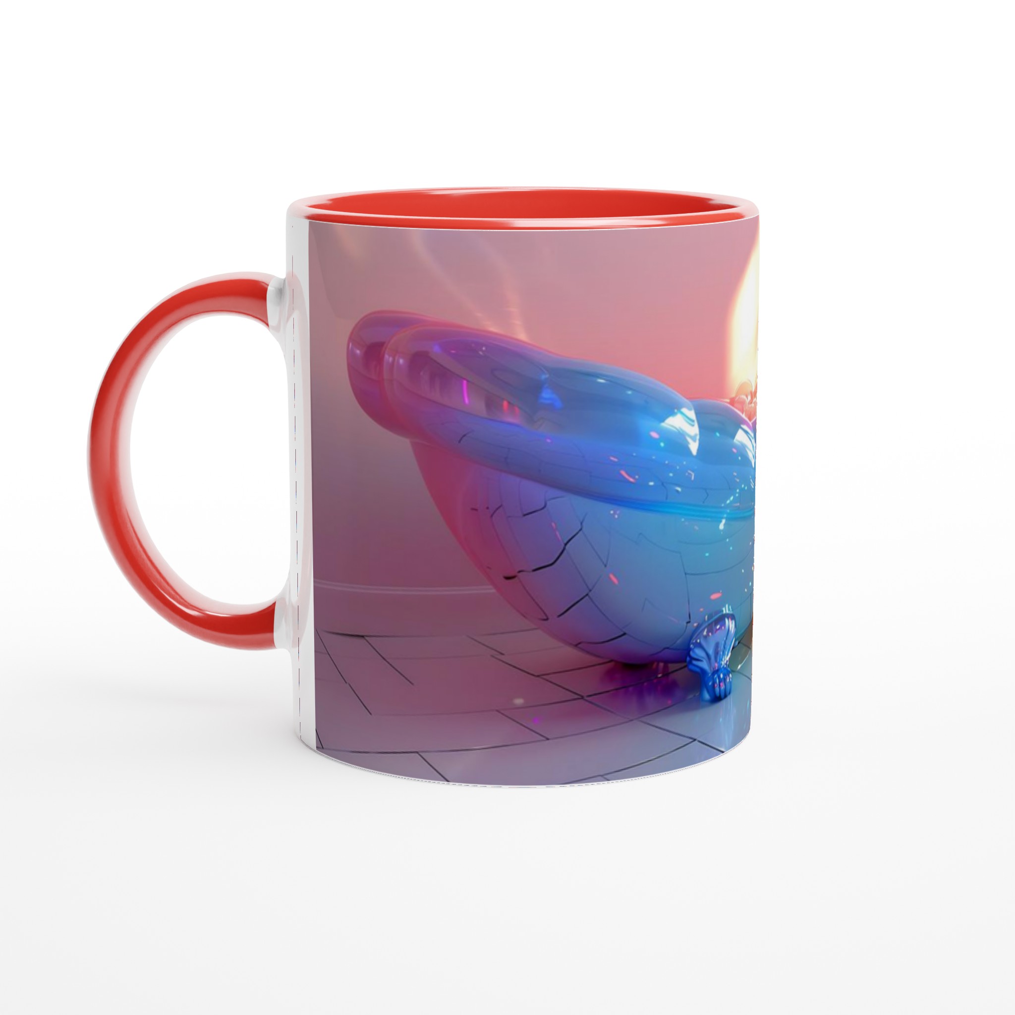 PrismaGlans 11oz Keramisk Mugg – Drömsk Aura med Pastellnyanser och Skimrande Bubblor 6 fc365d80-a54d-4c91-9059-99f44bf75e81