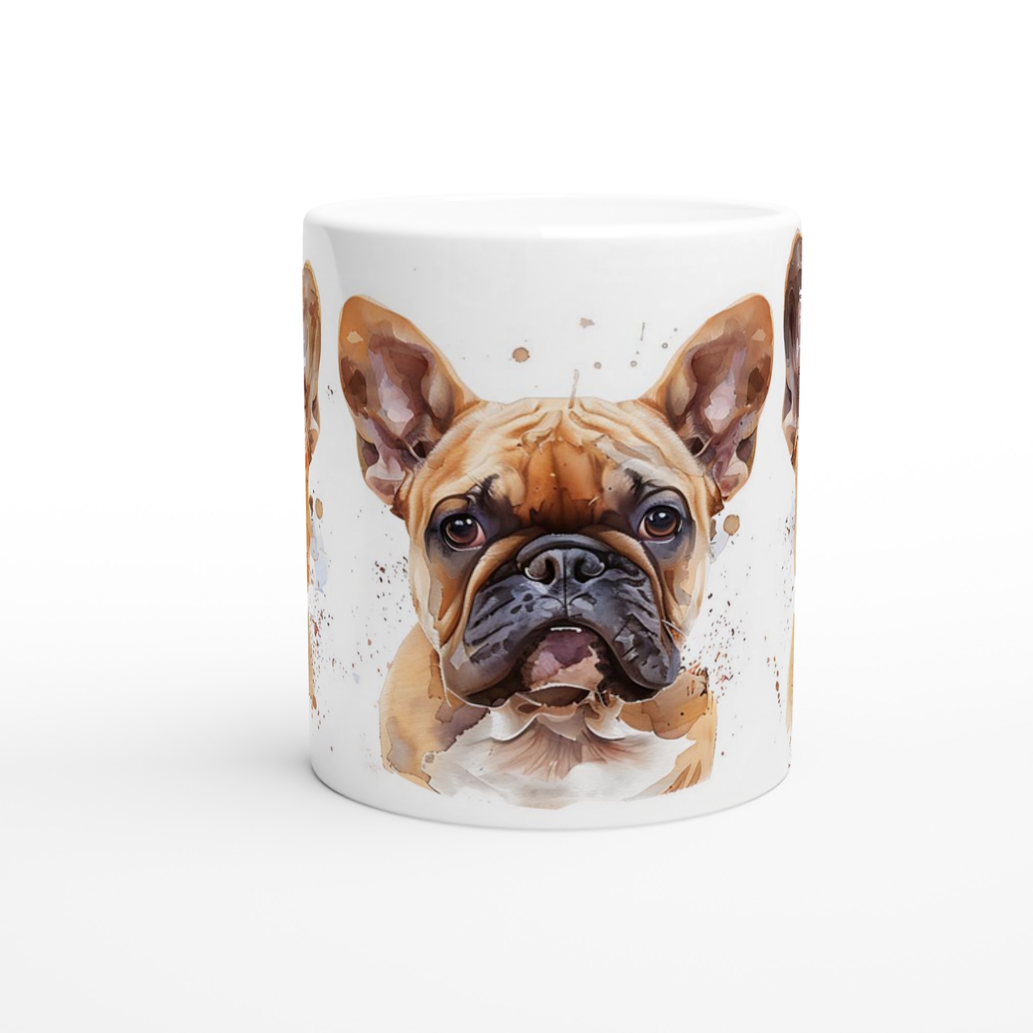 Fransk Bulldog Akvarell Mugg – Charmig & Personlig Keramik för Hundälskaren i ditt Val av Färg 8 ff55880b-54a8-4cea-8cf8-71f5ab1a5d7d