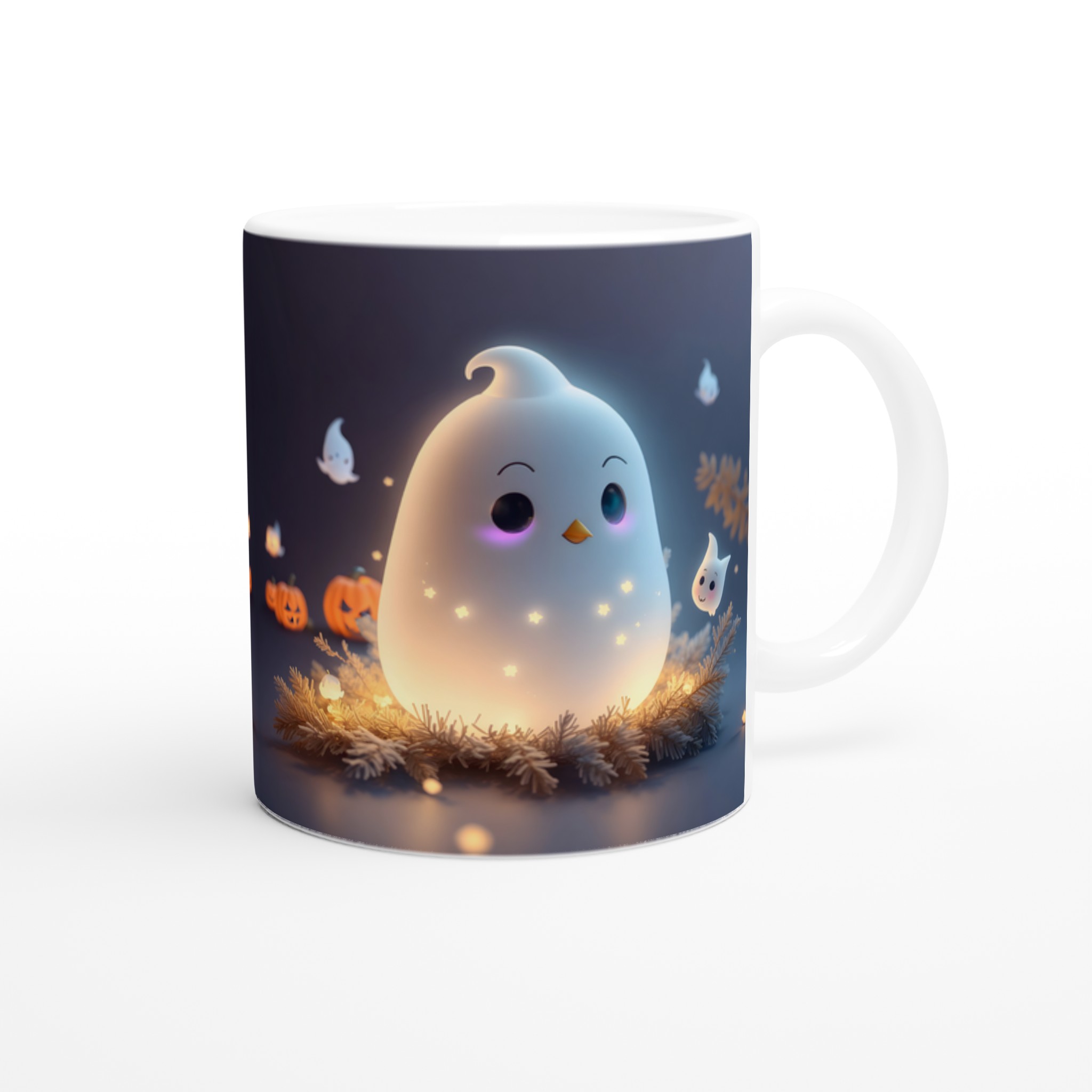 Mysig Spökmugg – Personlig Halloween-favorit i 7 färger – 11 oz keramisk mugg för kaffe & te 9 002fafd8-14be-44b0-8d5b-b0192e6acc9c