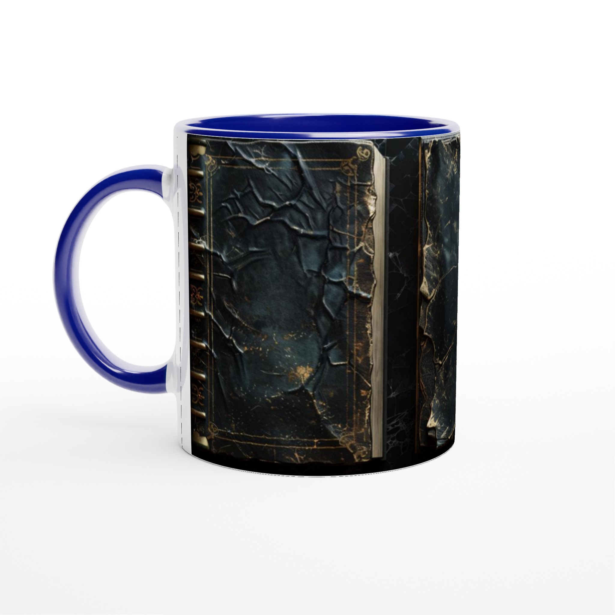 Vit 11oz keramisk mugg med elegant vacker svart vintage finish i sju färgstarka keramiska nyanser 4 0042e088-a80c-4ff1-a8b6-a70be532c1c2