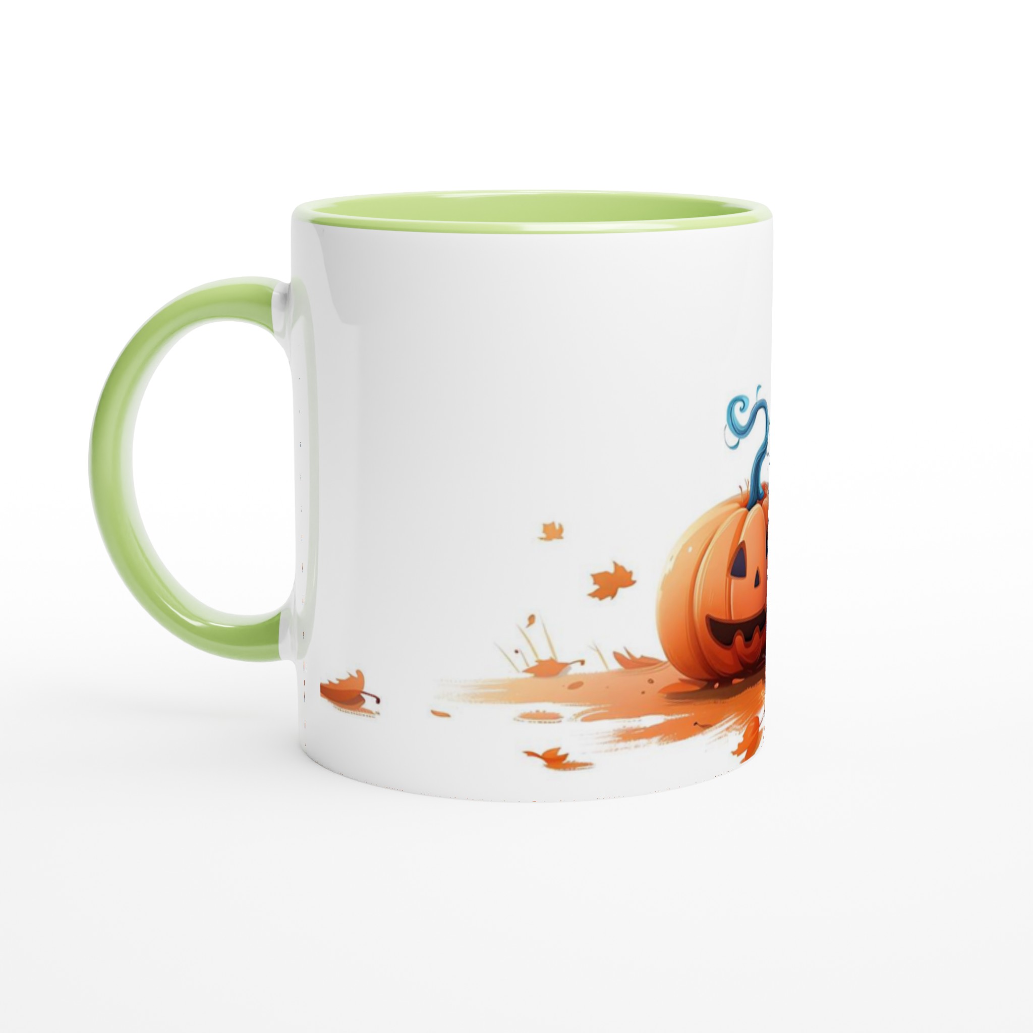 Busig Halloween Mugg: Sött Spöke & Pumpa – Välj Färg! 3 00516923-099d-4f3a-adef-1e5d41787655