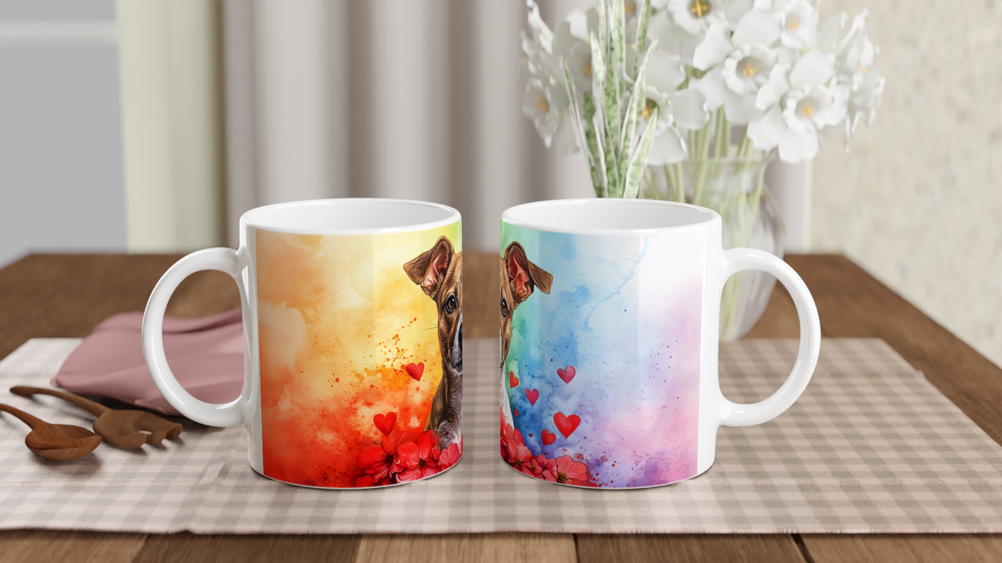 Kärleksfull Jack Russell Mugg – Levande Akvarell & Hundporträtt 10 0053d008-e710-4410-b99a-462c74c8f5fc