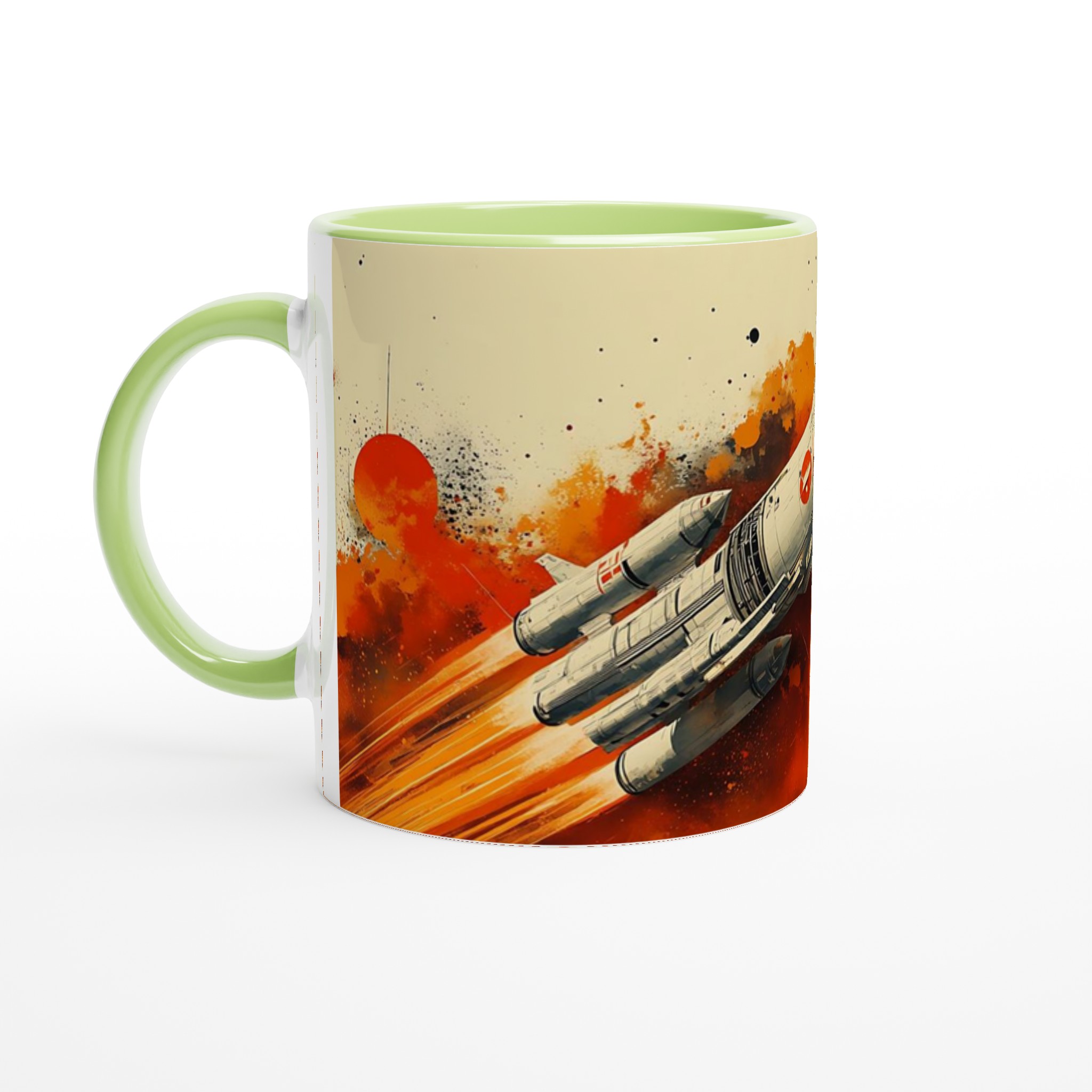 Kosmisk Raketresa Keramikmugg - Lyxig 11oz Kaffemugg i Din Valfria Färg 6 00613905-dfd7-41d8-9a99-4b86b9f40600