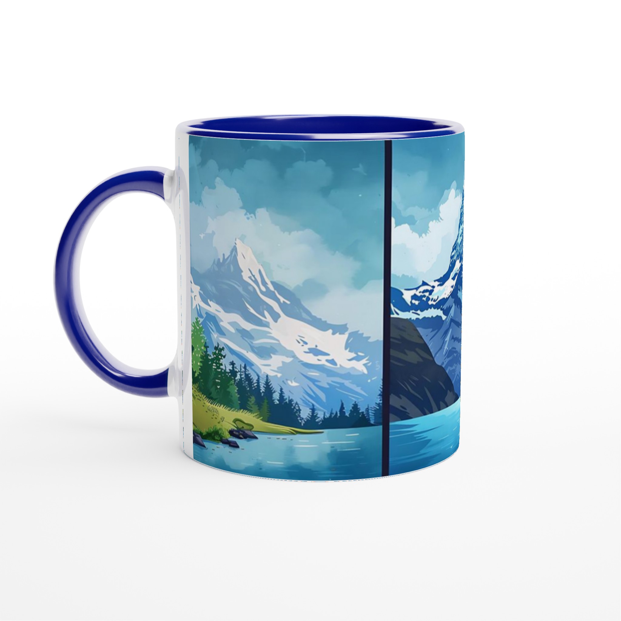 Minimalistisk Bergsvy 11oz Keramikmugg - Skandinavisk Design i Flera Färger 4 007a77fc-bb54-4089-b7c5-18d6734fd9be