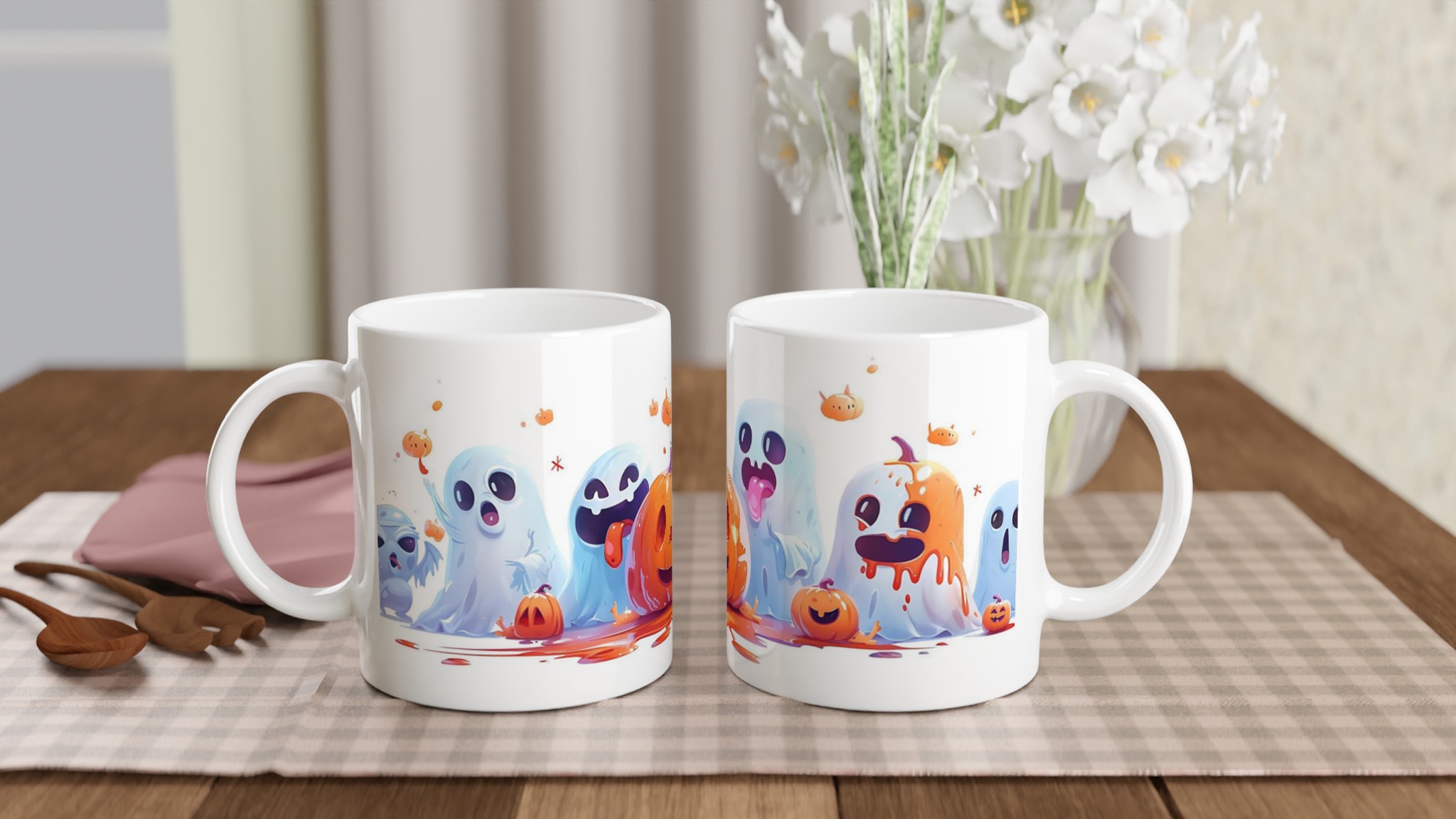 Spooky-Cute Halloween Mugg – Lekfulla Spöken & Pumpor i Din Favoritfärg – 11oz Keramisk Mugg 10 00829c39-8a01-4a1f-8f83-db340a7f6433