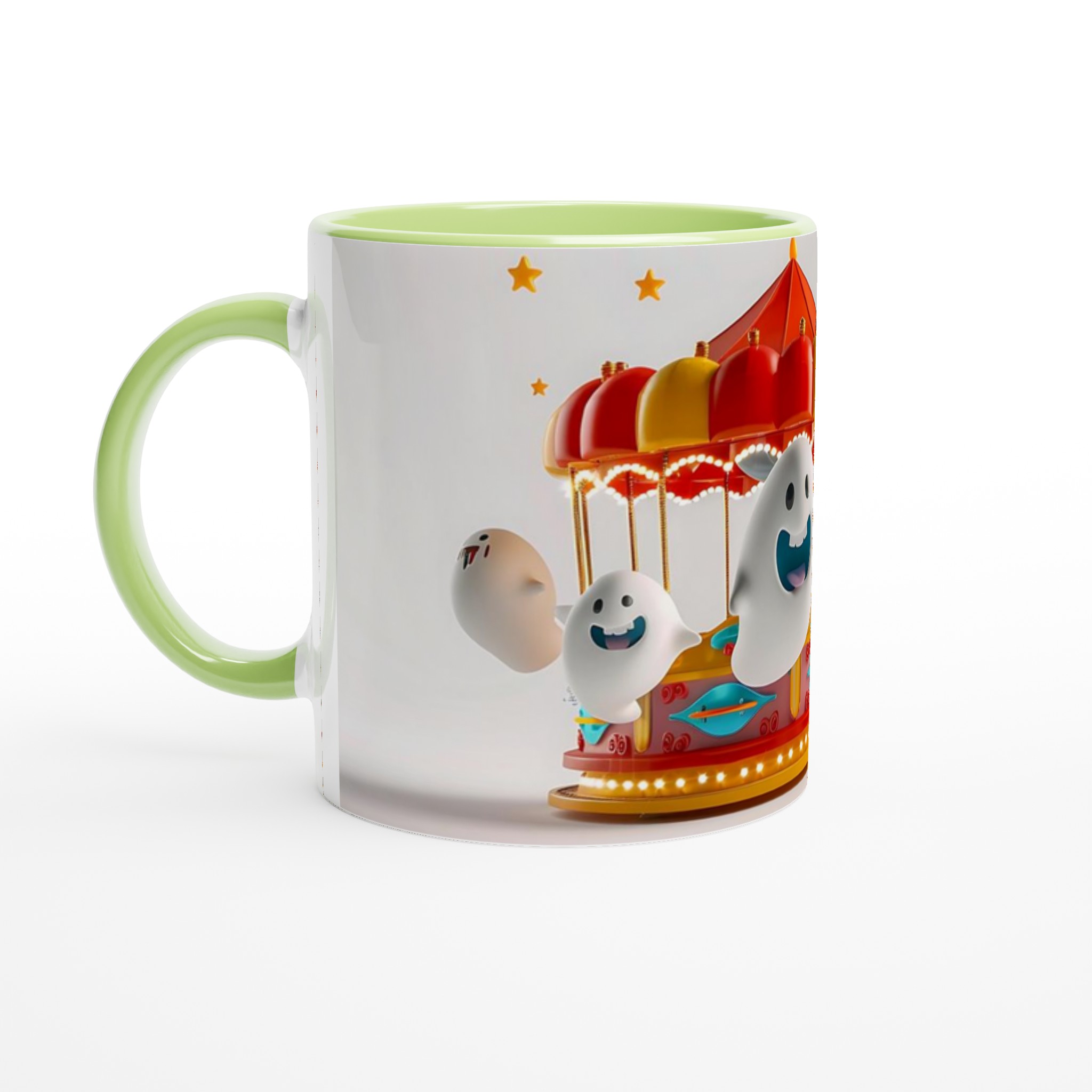 Munter Karusell med Spöken 11oz Keramisk Mugg – Färgglad Design för Glada Stunder 3 010277d0-cd34-4bc6-9b3c-8f5a191f0309