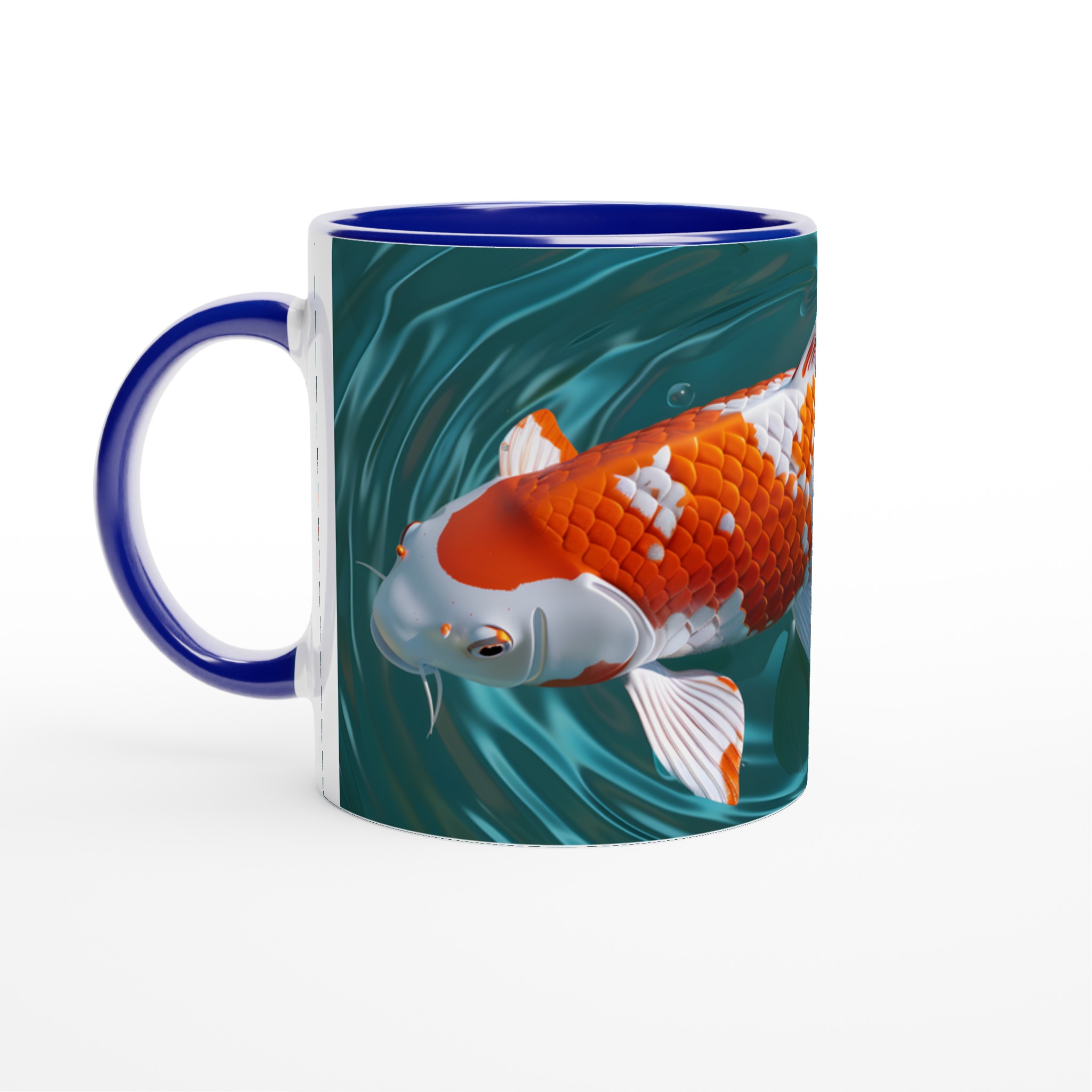 Koi Fisk Keramisk Mugg - Levande Konst i Din Hand, Välj Bland Flera Färger! 4 01203ac9-4d28-48f4-bd13-07c56c05de3f