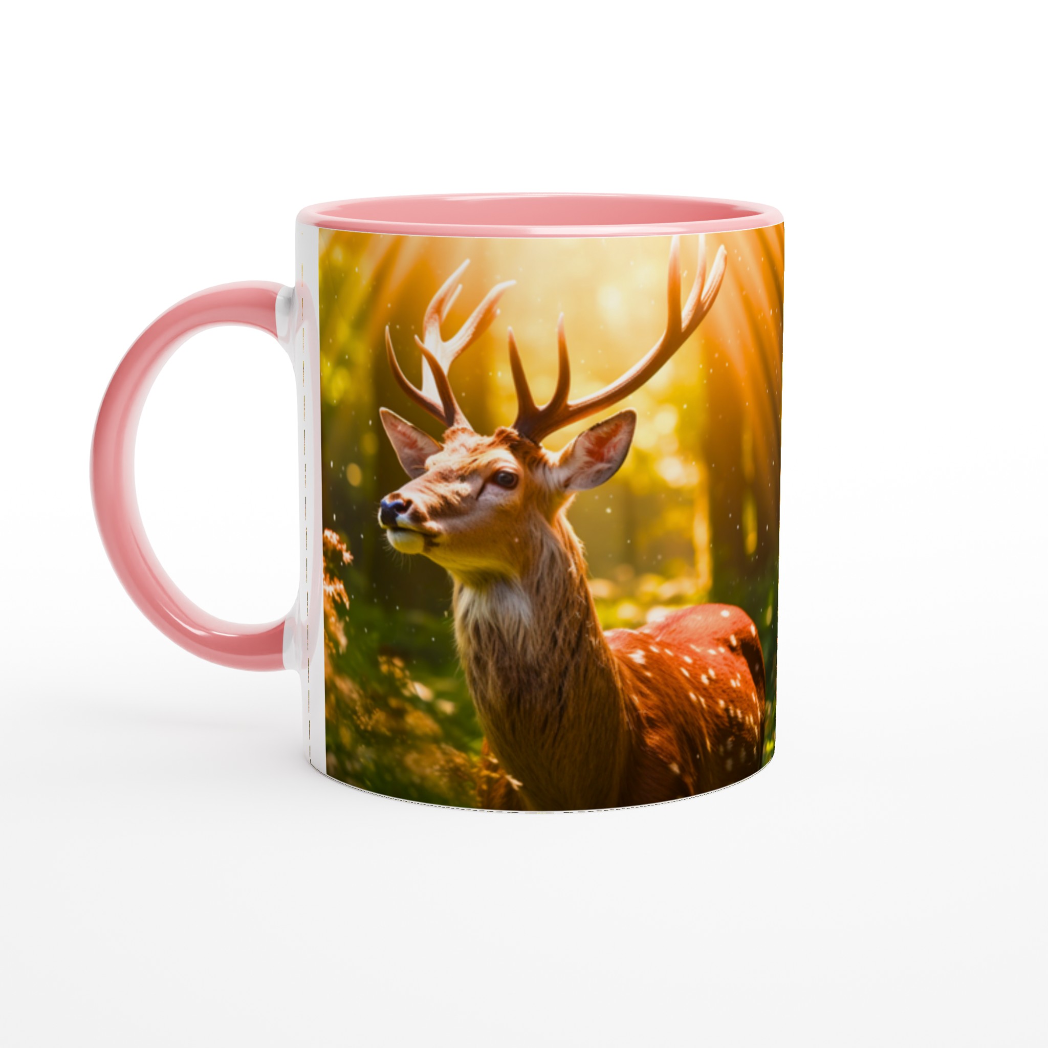 Majestätisk Rådjur Mugg - Anpassa med din favoritfärg, 11oz Keramik 6 01b638c8-e022-466c-879f-5dbbf0a03ef5
