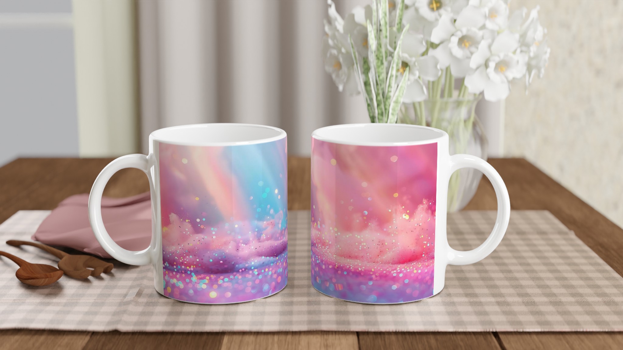 Magisk 11oz Keramisk Mugg – Drömlika Pasteller med Glittereffekt i Flera Färger 10 022f885e-95d9-42f1-b5ee-c878a56e1fcc