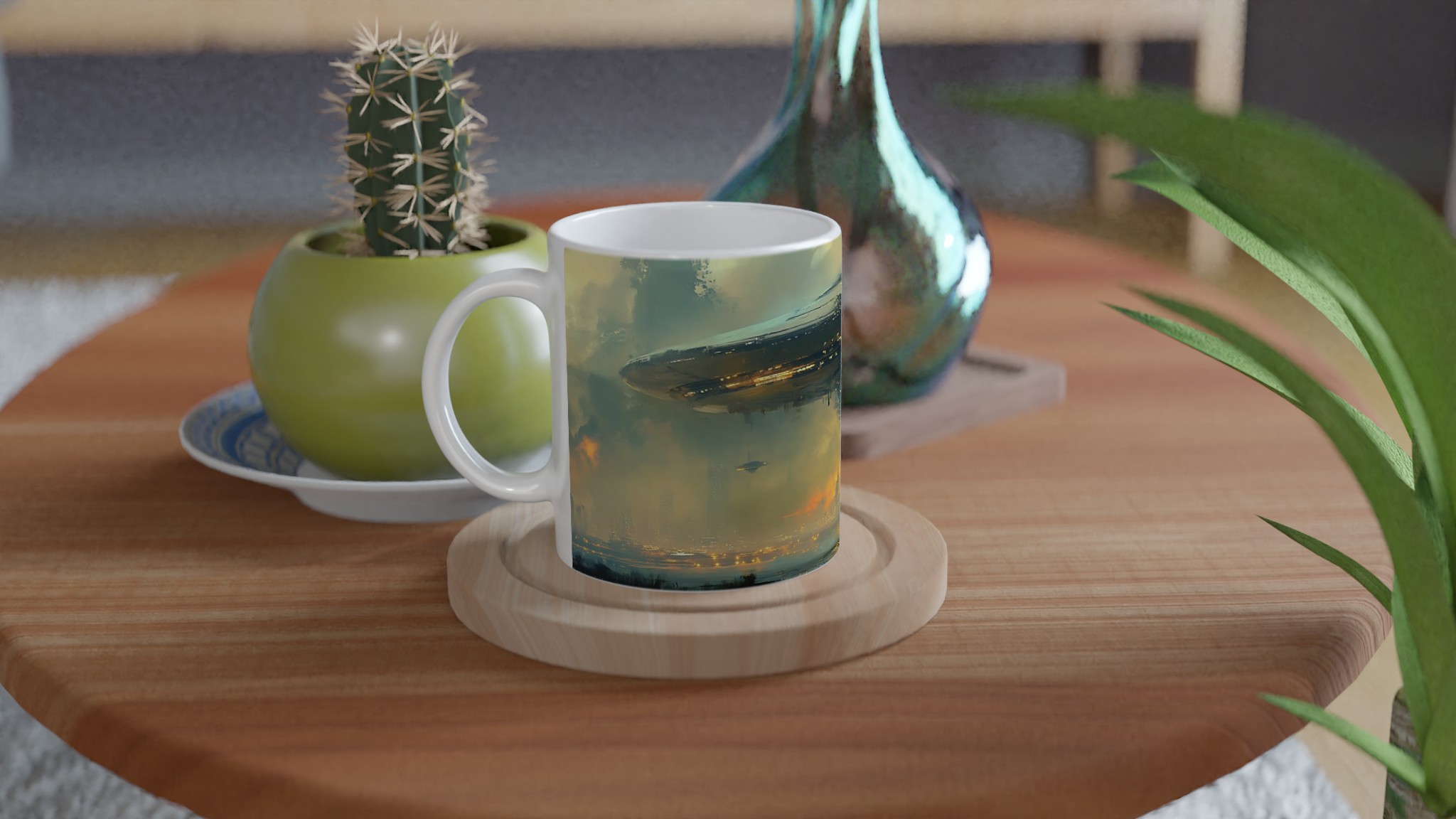 Futuristic Landing Sci-Fi Mugg – Dyk in i en annan värld med din favoritdryck, finns i 7 färger! 9 024547b0-5233-4040-8390-ff9267ea9789