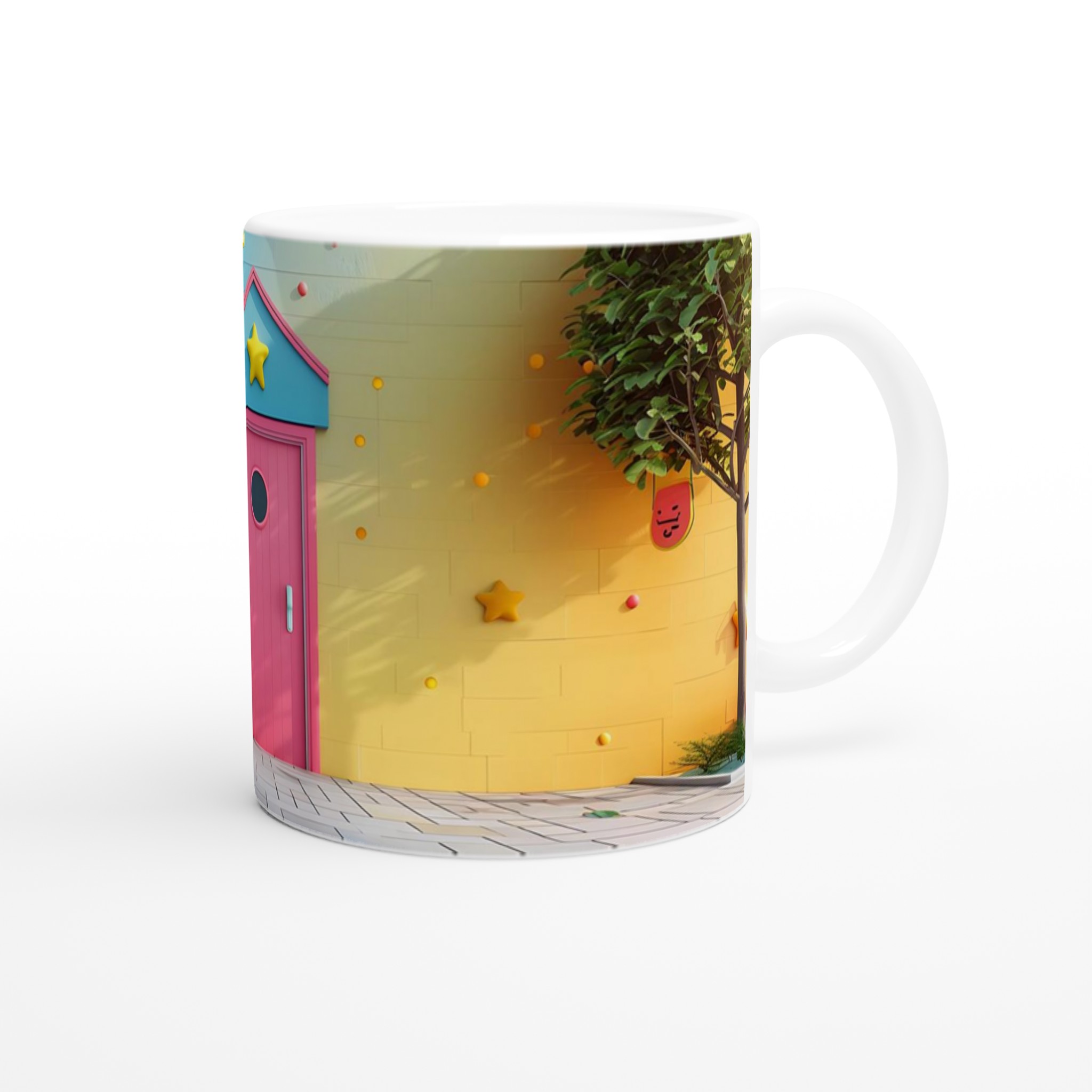 Lekfull Keramikmugg 11oz – Färgglad Barnrumsdesign för Kaffe, Te & Presenter, Välj Bland 7 Härliga Färger! 9 02852d9a-fd7f-4c71-a887-50de19557406