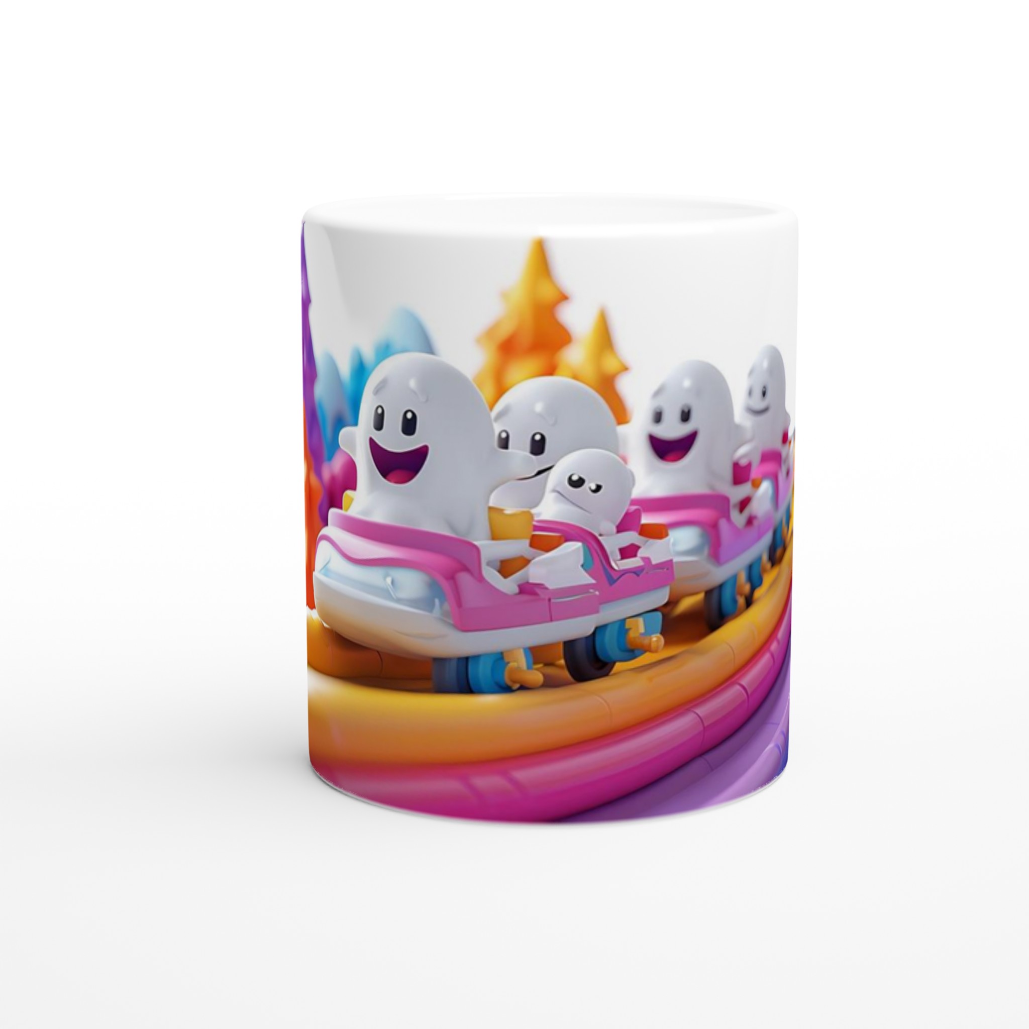 Glad Spöken Bergbana 11oz Keramikmugg - Livfulla Färger för En Lekfull Start på Dagen 8 028b48fa-1a56-4527-b31f-641490110486