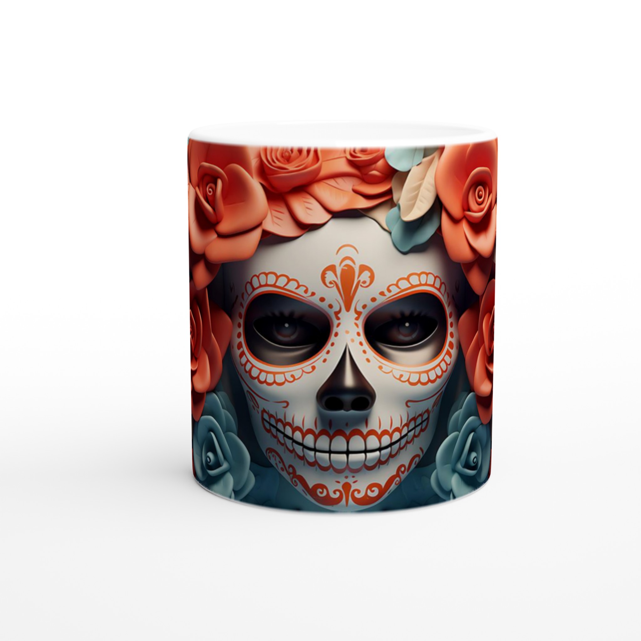 Sugar Skull Elegans Keramikmugg – Välj bland 7 Livfulla Färger 8 0292d360-0773-493e-b5a5-02c26514ada1