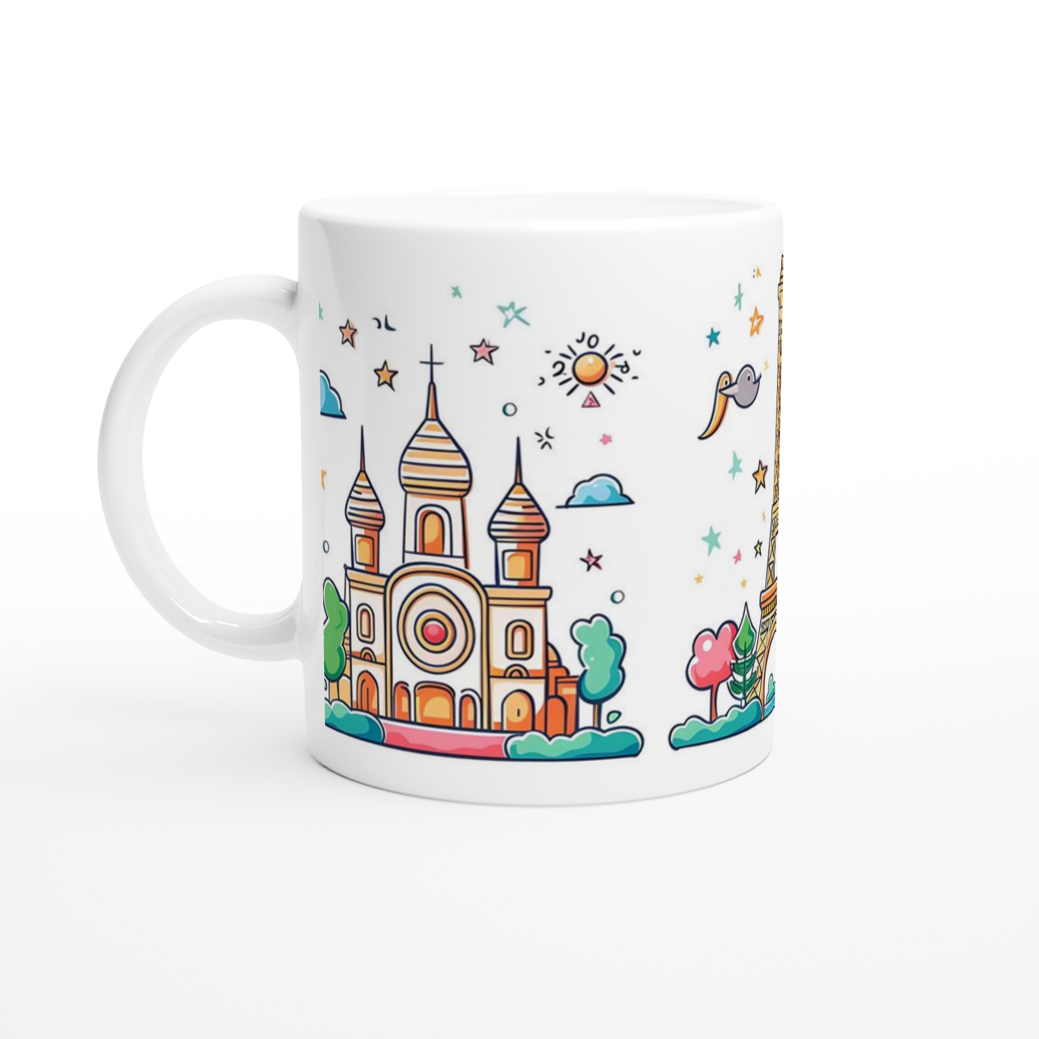 Paris Vibe Keramisk Mugg – Drömmiga Liggande Landskap i Pastell 1 03b59ac6-c8e0-4c02-846a-46cec58fde06