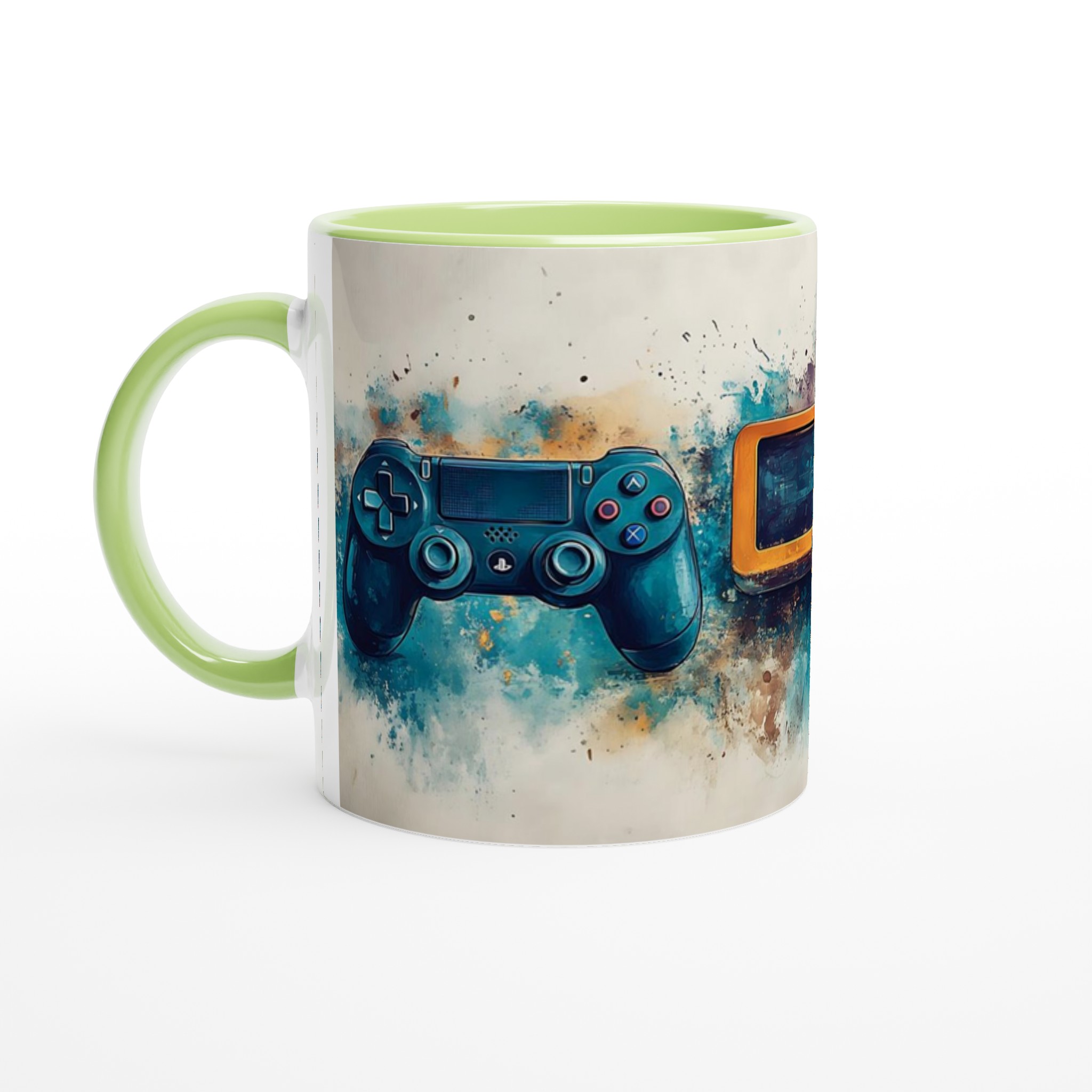 Retro Gaming Watercolor Mugg - Välj din favoritfärg och spela med stil! 6 03e2042e-141b-4a4f-ab07-8fcd49fd2b19