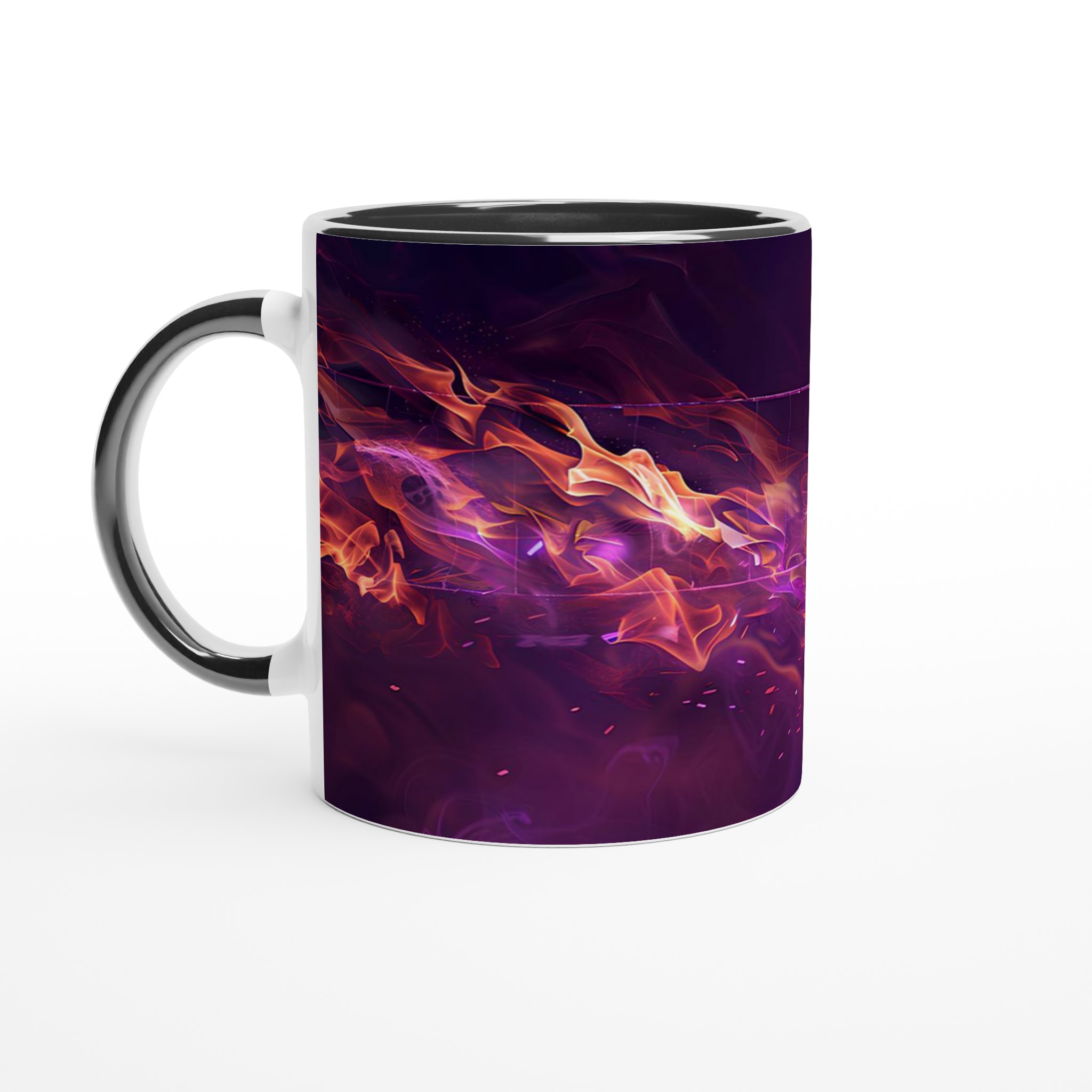 Neon Voleyboll Flame Mugg – 11oz Keramisk Mugg för Sportfantaster i Flera Färger 7 046a43f2-e129-42bb-9d7e-f6ad73f59664