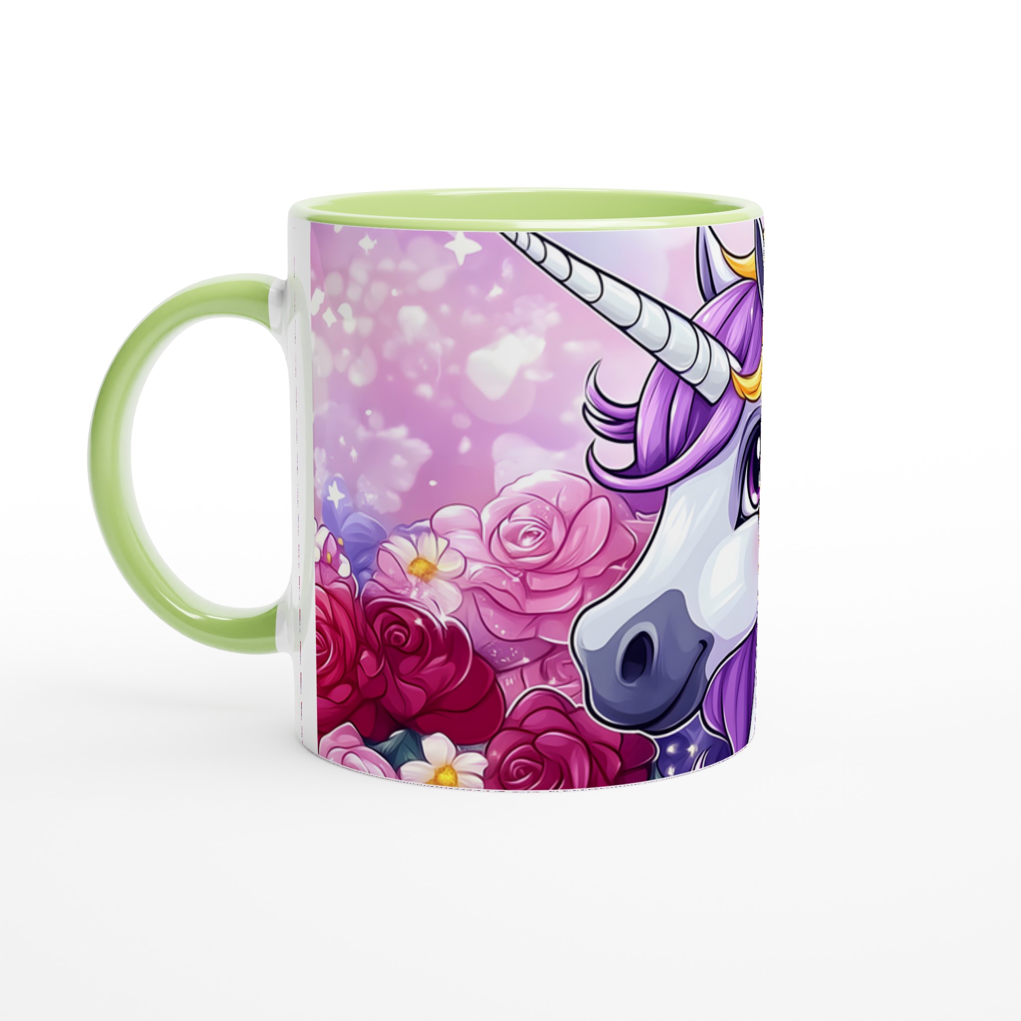 Magisk Enhörningsmugg - Förgyll Din Vardag med Rosa Blomsterprakt & Glädje, Finns i Flera Färger! 3 04938df2-f6b4-49e7-beeb-8099b7643103