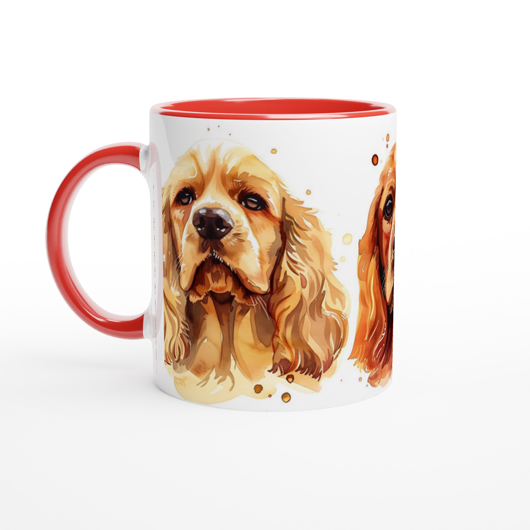 Cocker Spaniel Akvarell Mugg – Personlig Kaffemugg i 7 Färger 5 049f3027-feb1-44f0-9213-68dfc4ffd768