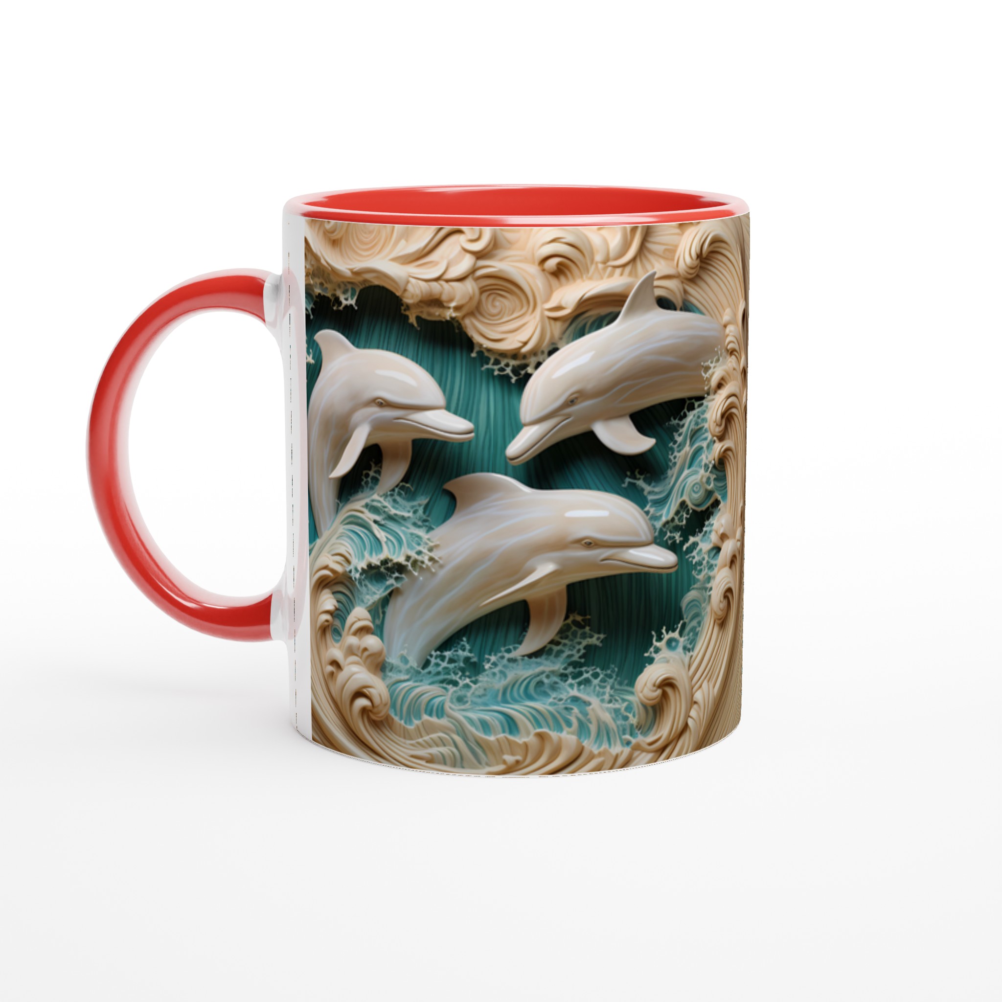 Havsinspirerad 11oz keramisk mugg – Låt ditt motiv simma fritt i vågornas dans 2 04ad253a-1684-4a26-bdc1-a4af926e7de3